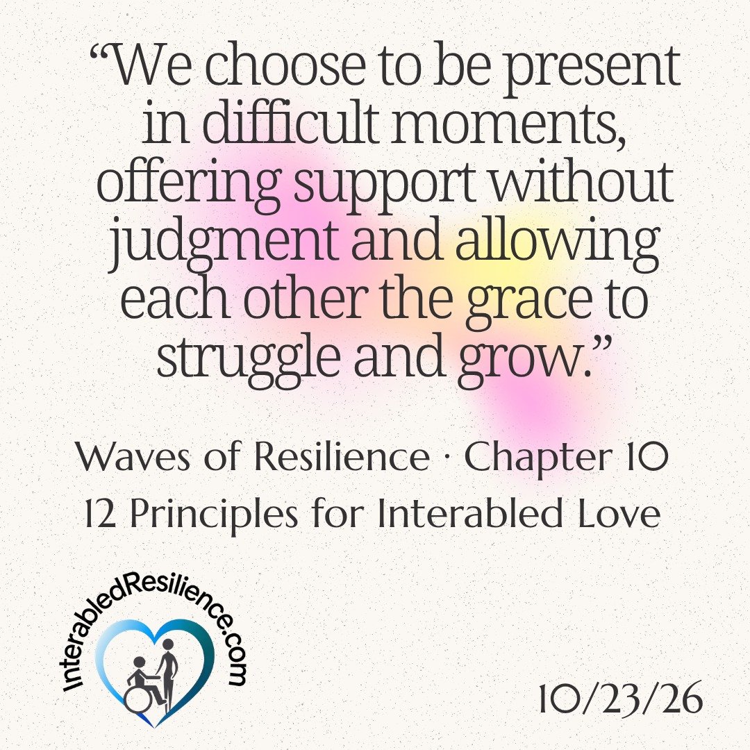 Principle 10: Perseverance from Waves of Resilience: 12 Principles for Interabled Love available on Amazon! https://a.co/d/0a8Xr28m
