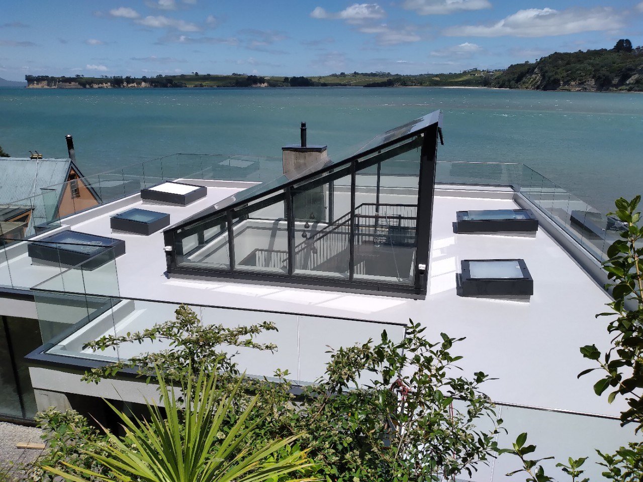 Equus Chevaline Dexx trafficable liquid membrane on residential roof terrace, Whangaparaoa Auckland