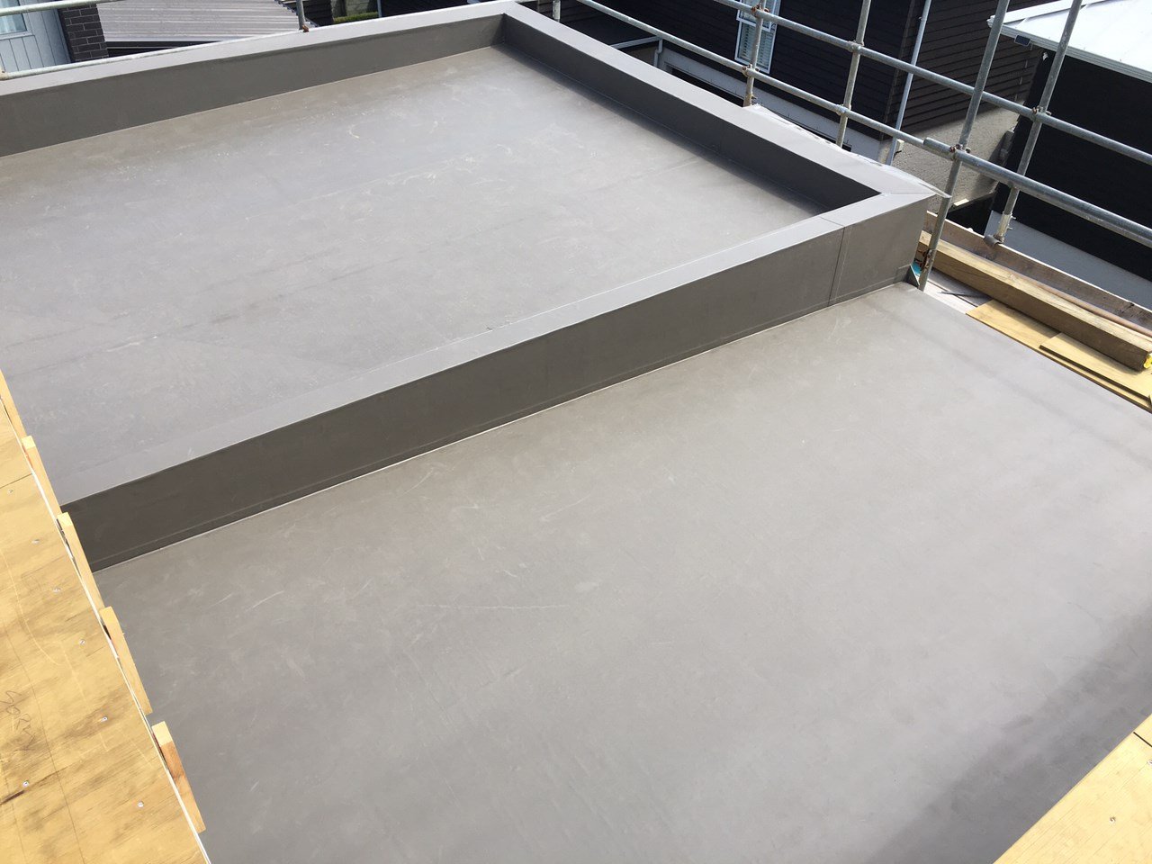 Viking TPO membrane roof installation, Build This residential project, Orakei Auckland