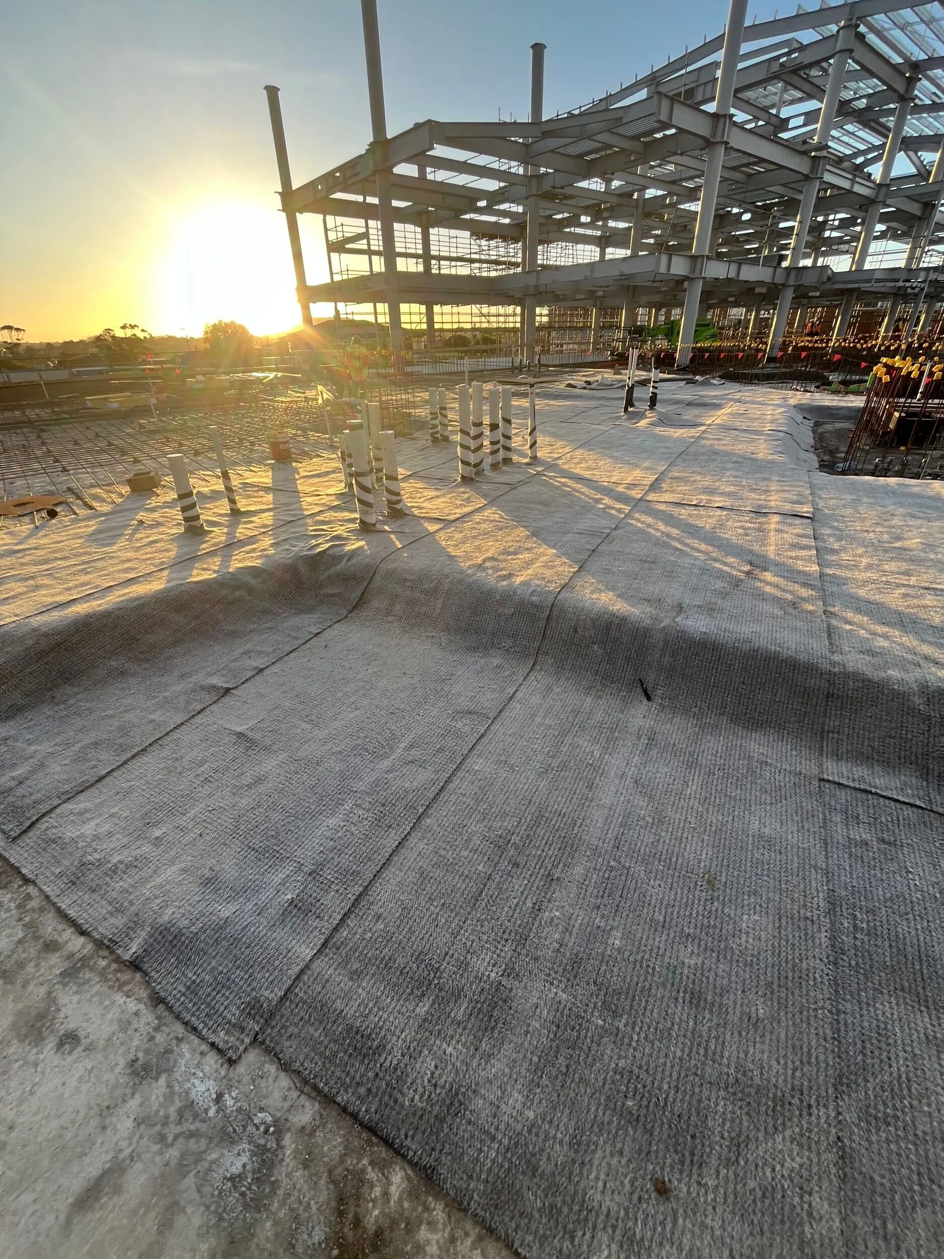 Allco below-ground tanking membrane installation on Auckland residential foundation