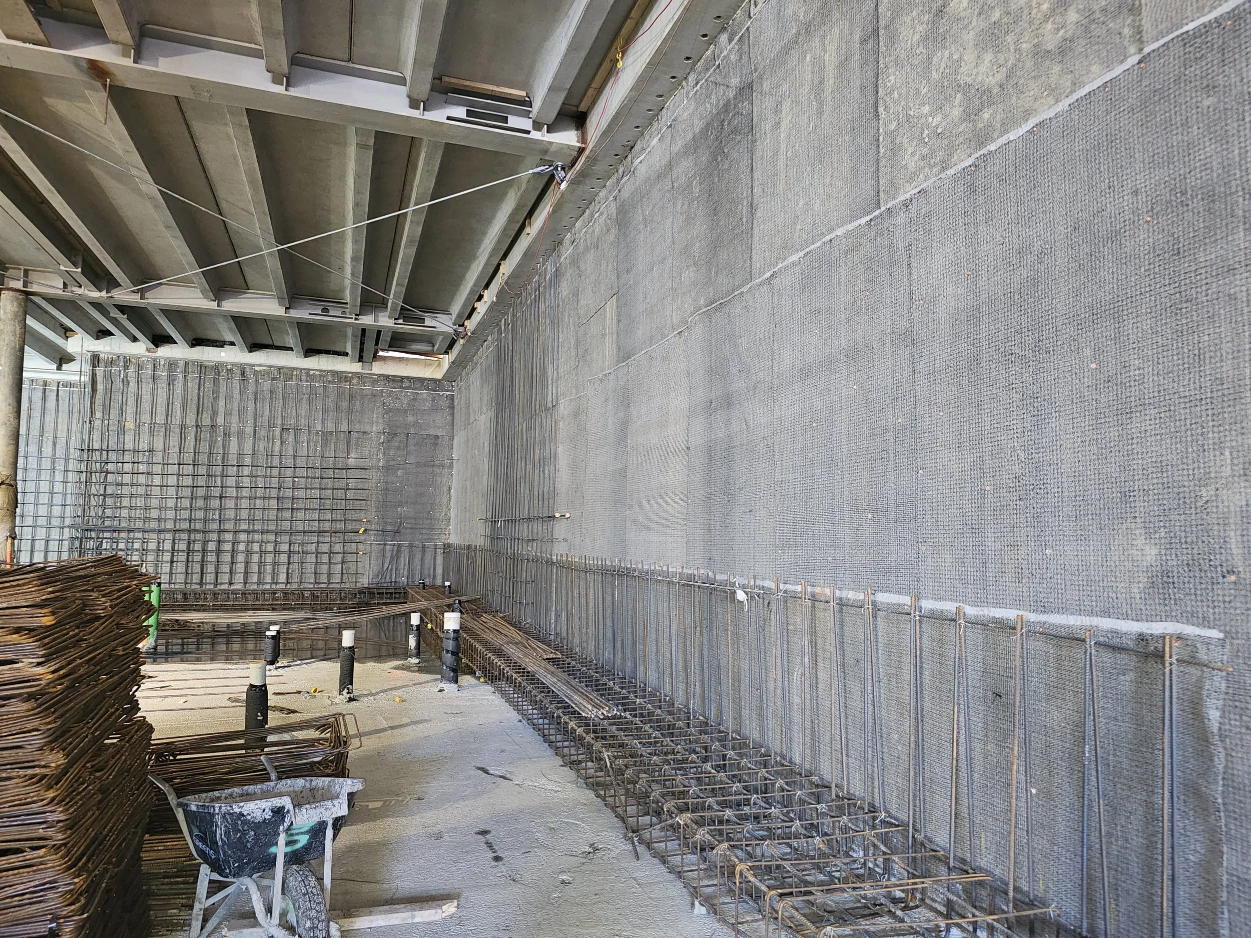 MPM Waterproofing below-ground tanking on large Auckland commercial basement structure