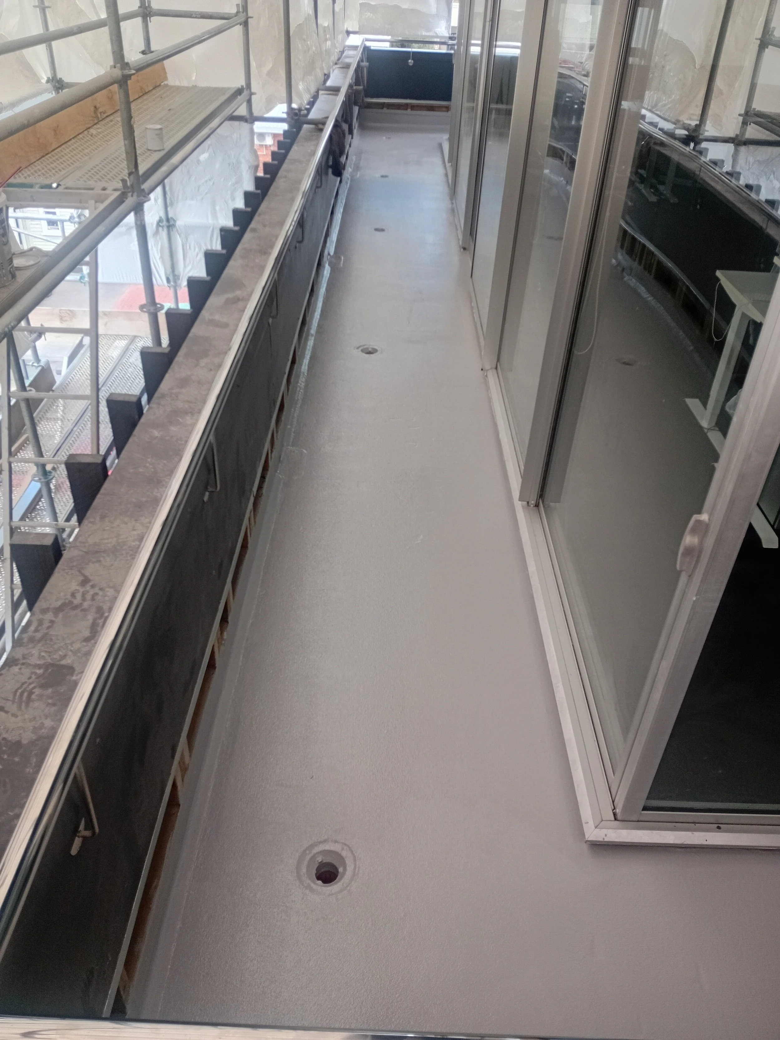 Equus Chevaline Dexx liquid membrane applied to refurbished deck, Ponsonby Auckland