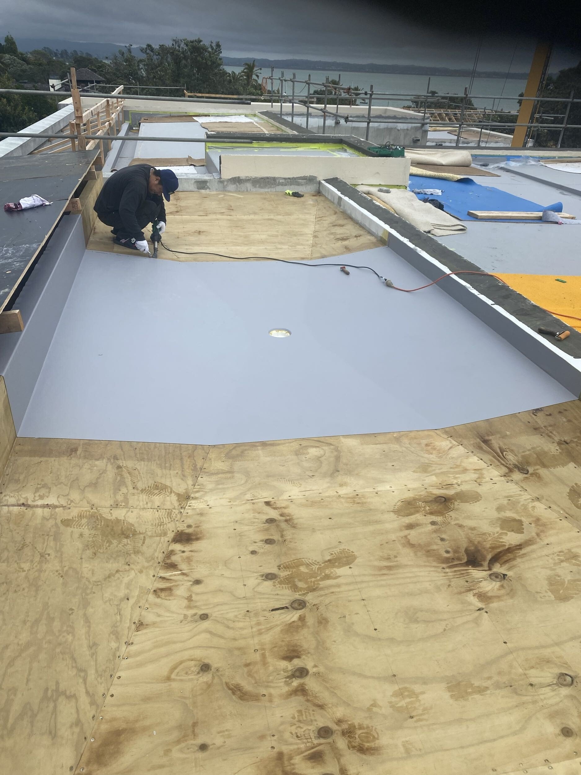 MPM Waterproofing liquid-applied membrane roof installation Auckland