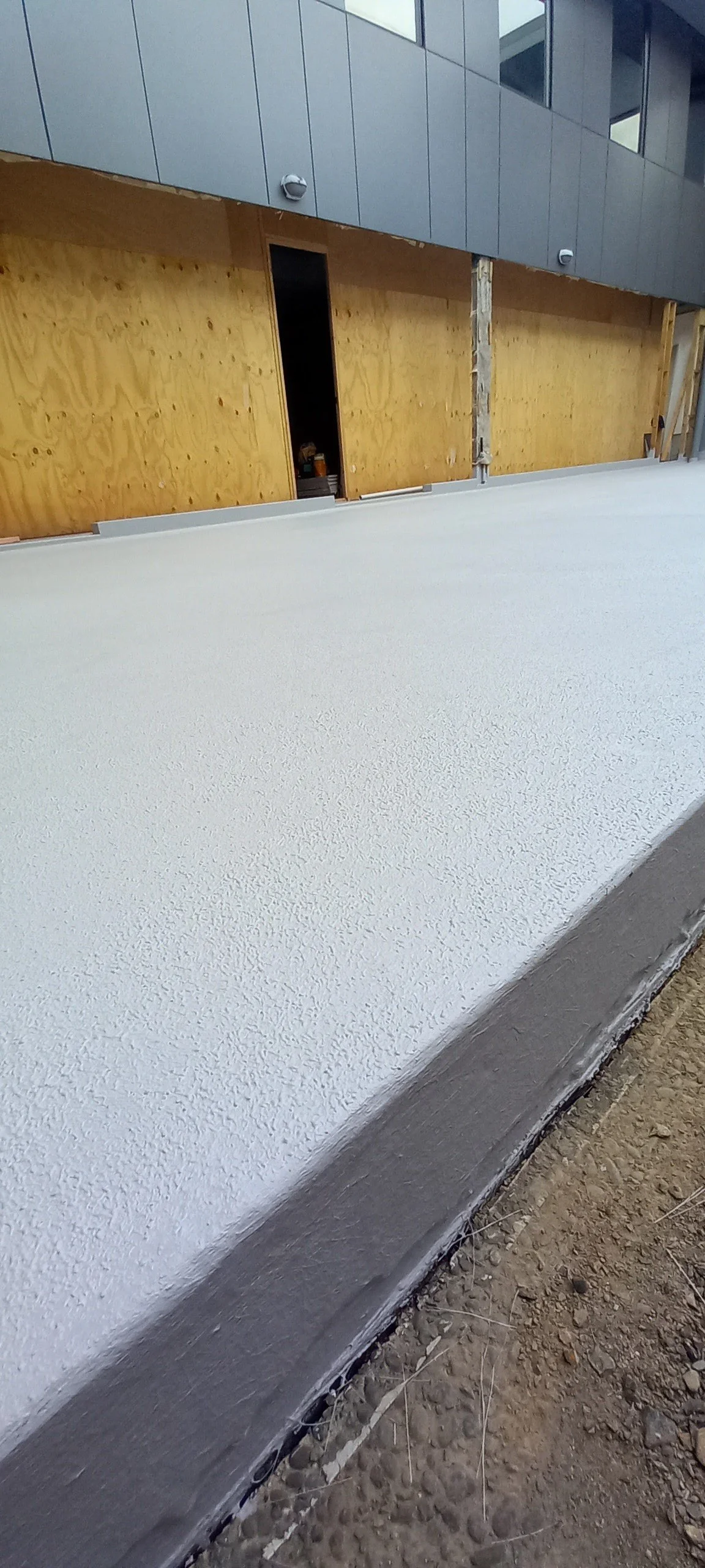 Equus Chevaline Dexx liquid membrane with Dexx wearcoat on commercial development, Rosedale Auckland