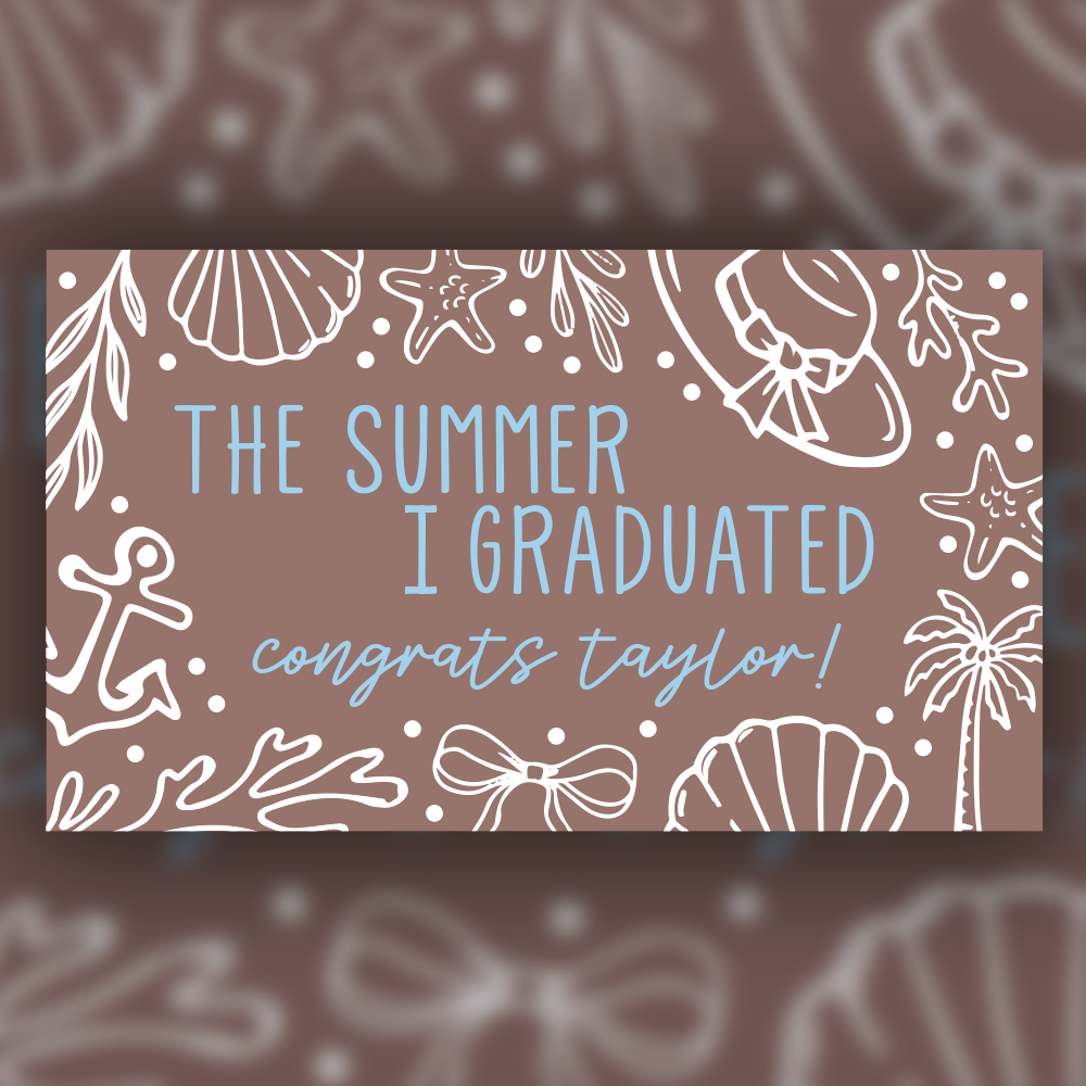 Custom Graduation Painted Banner