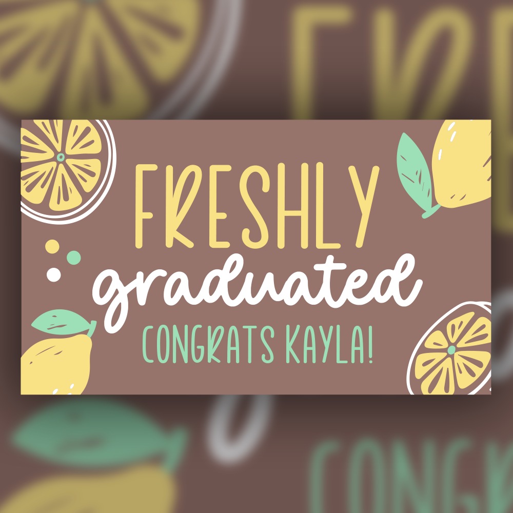 Custom Graduation Painted Banner