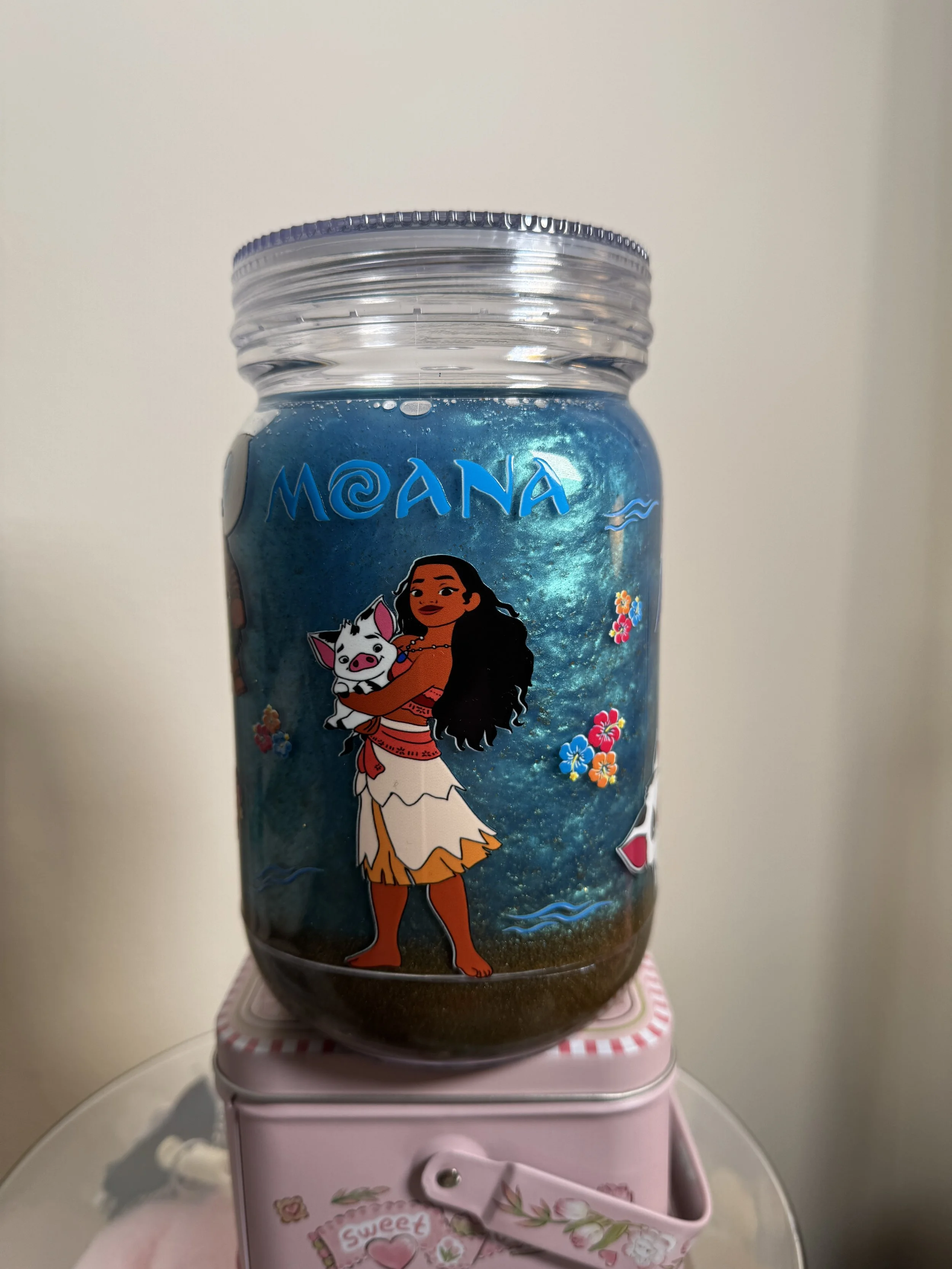 Beach Cup (Blue)- 20oz Acrylic w/ Handle