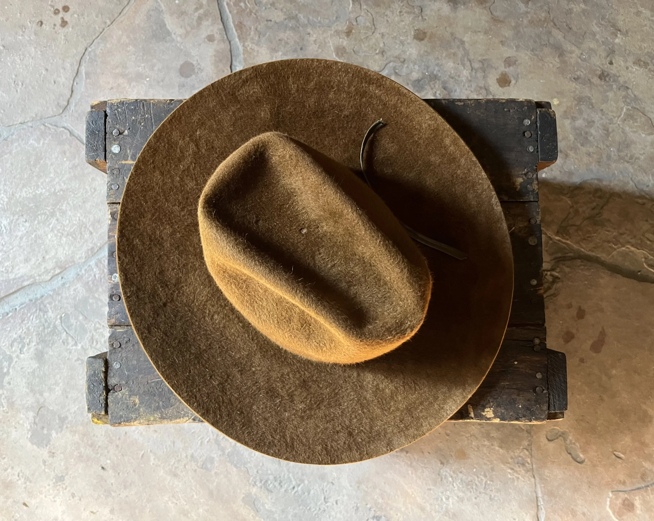 Vintage Grizzly Wool Cowboy Hat