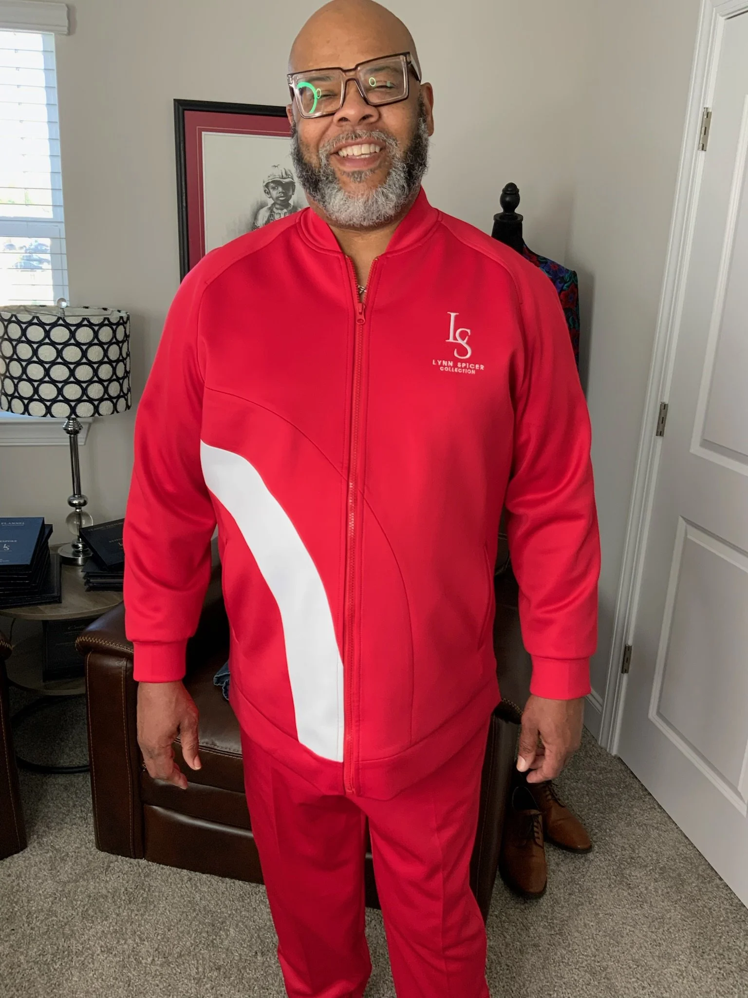 Men's Red Jogging Suit