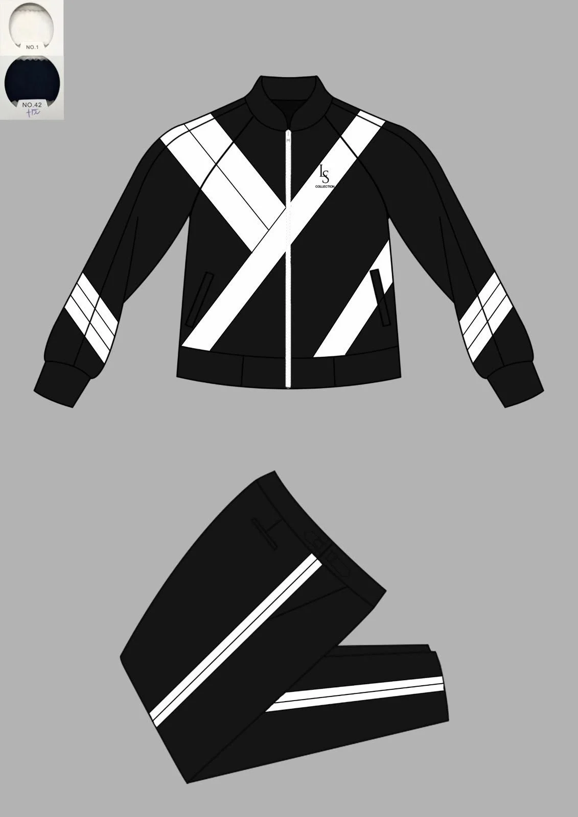 Men's Black Jogging Suit