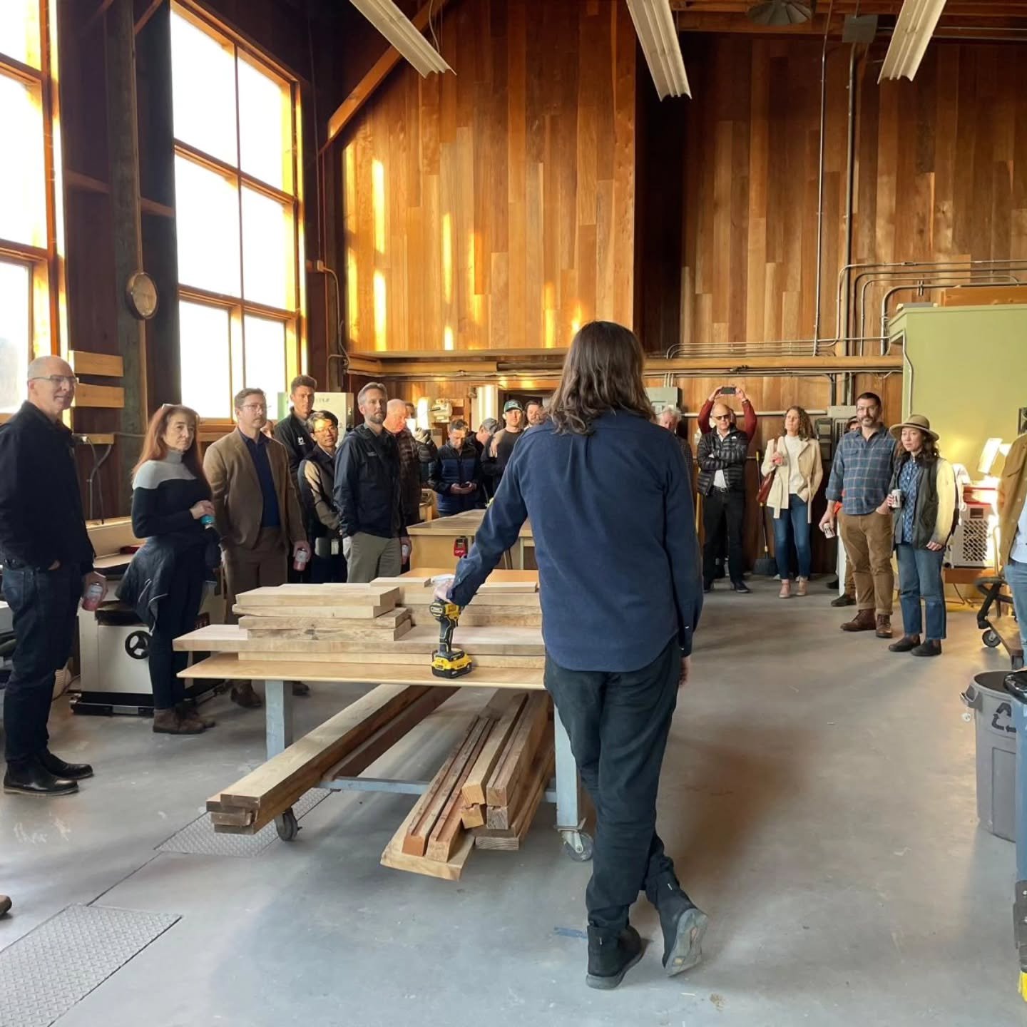 The Berkeley Wood Lab hosted a first California-wide Mass Timber Meetup with the Bay Area Council @bay_area_council and Marisha Farnworth @marishafarnsworth . Great time to share research updates with colleagues, friends and partners and gather every