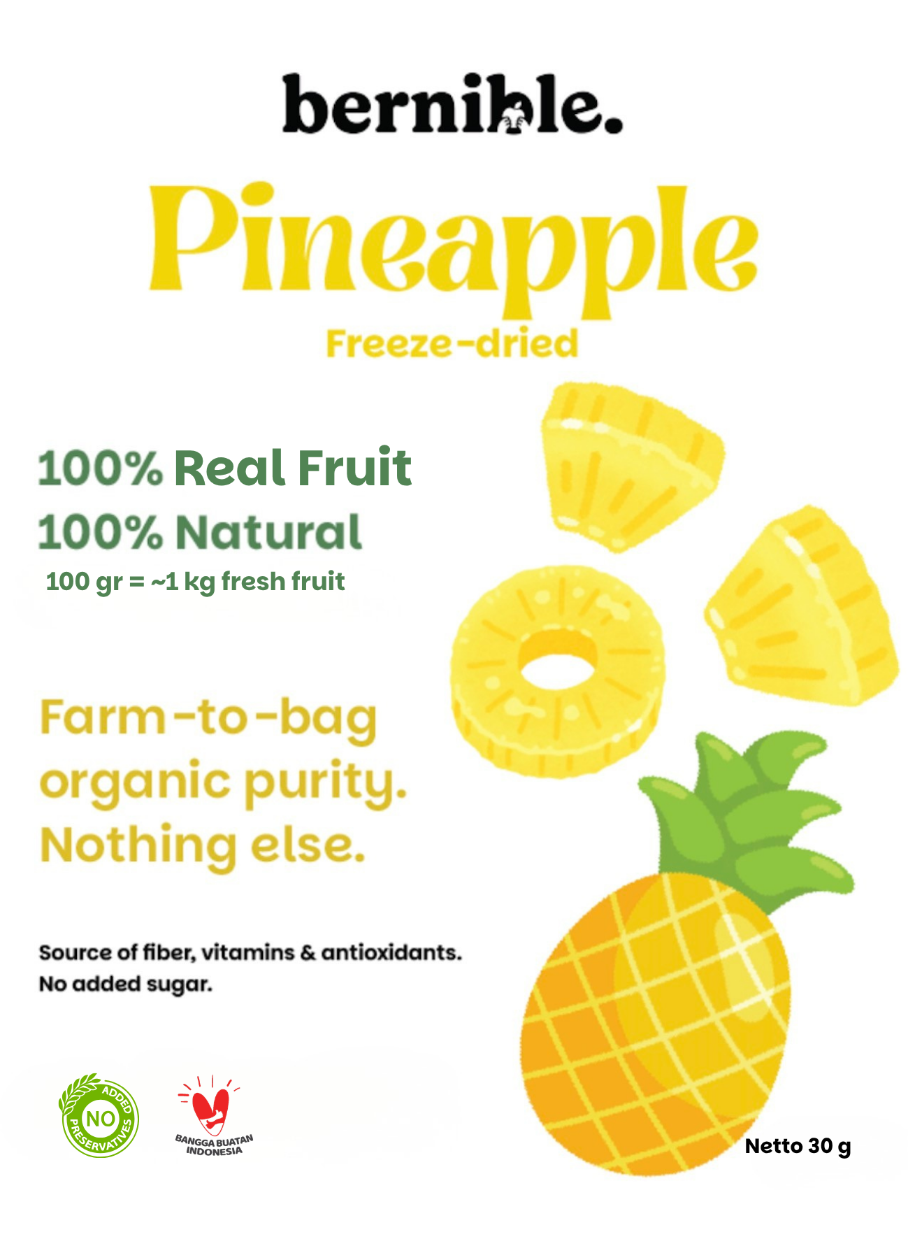 Freeze-dried Pineapple