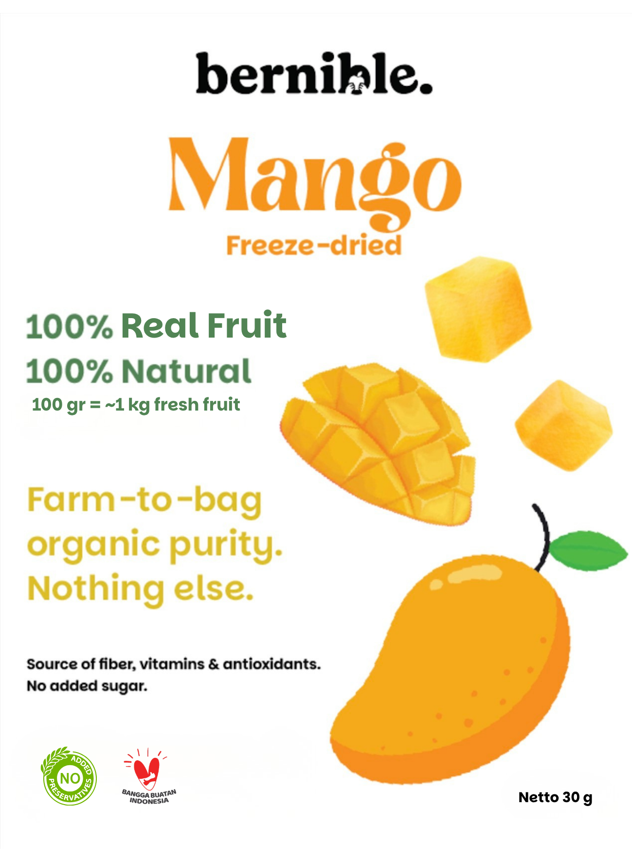 Freeze-dried Mango