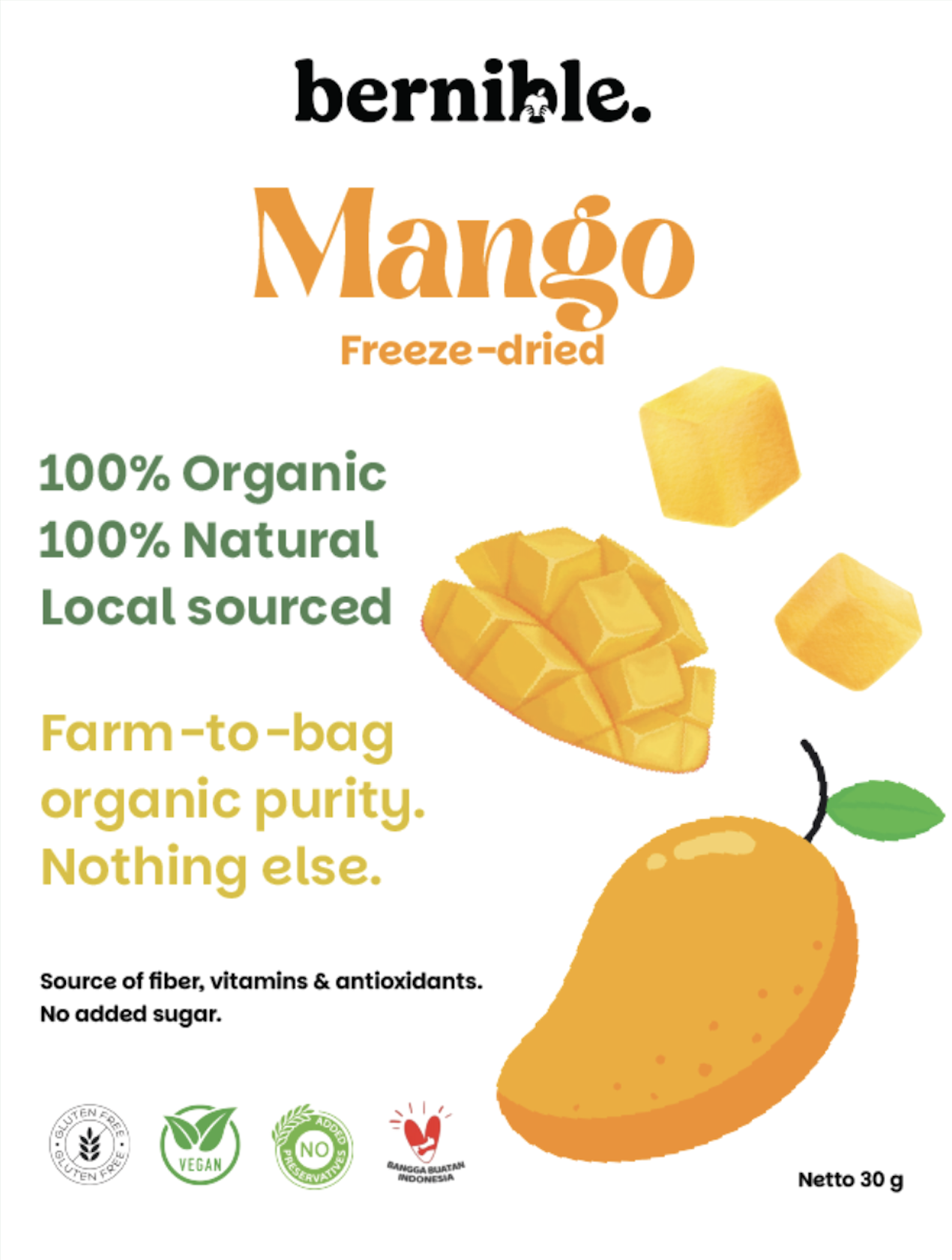 Freeze-dried Mango
