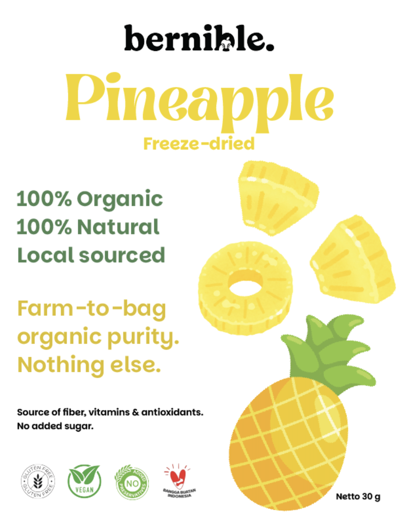 Freeze-dried Pineapple