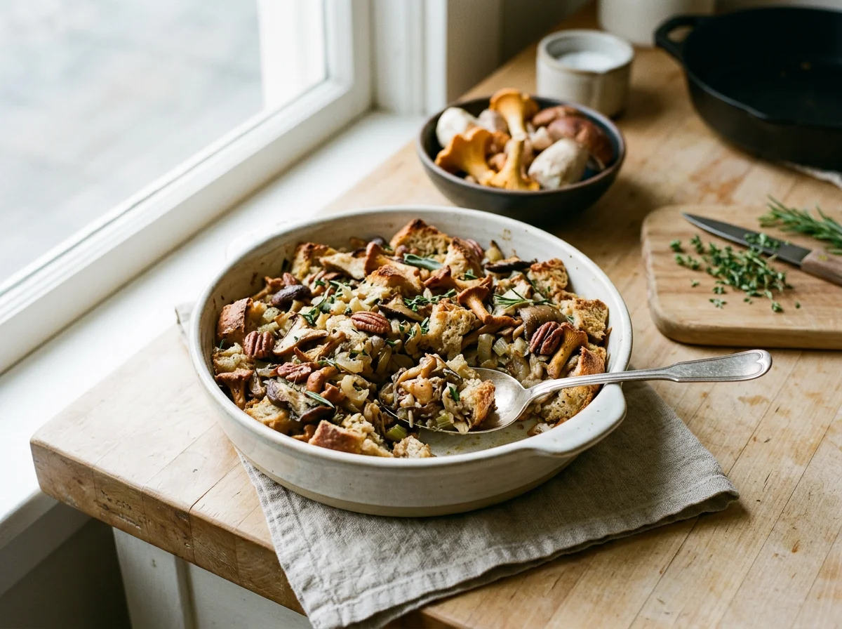 Gluten-free Wild Mushroom Stuffing