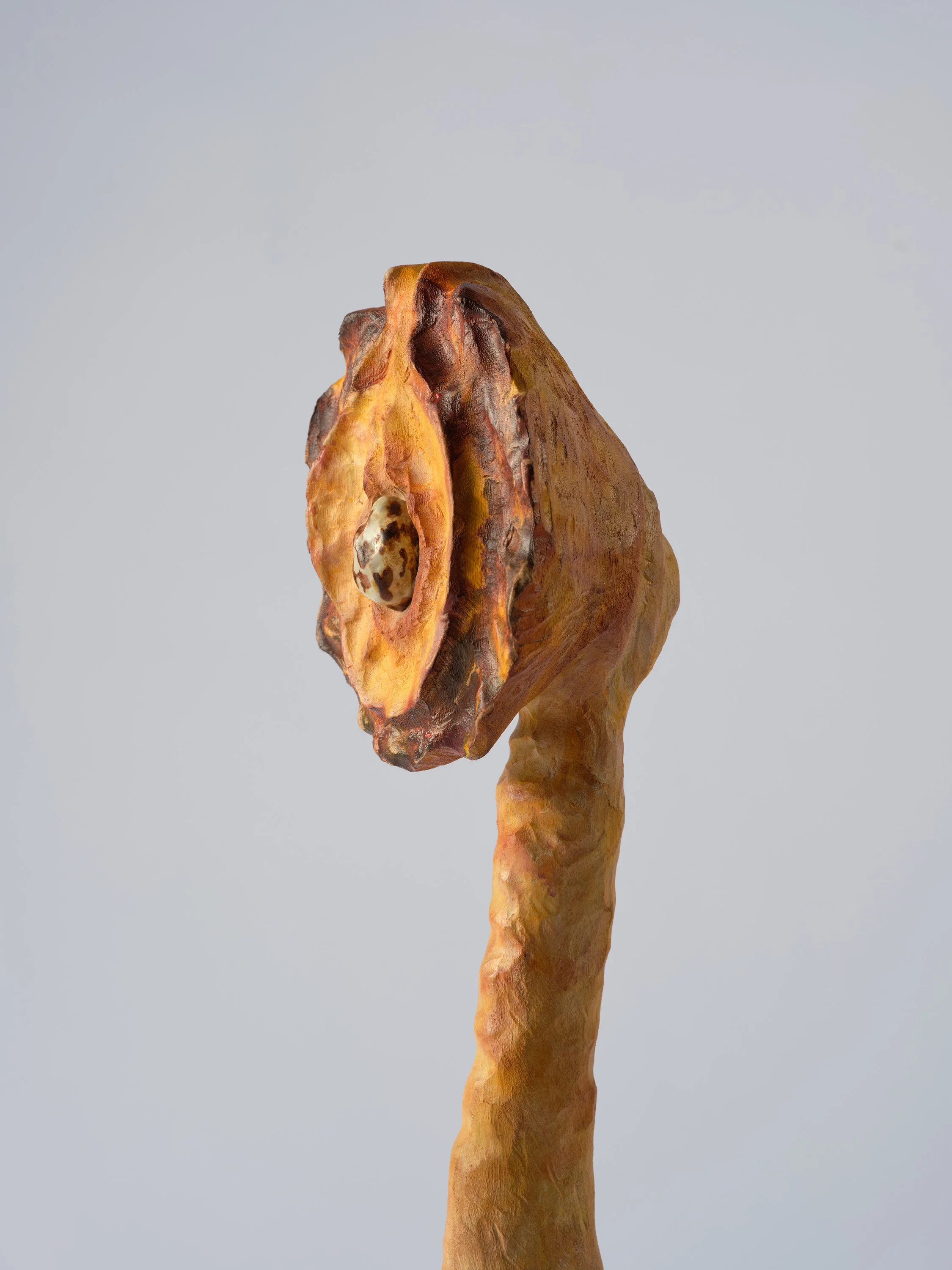 Fragments of the earth #91, あめつちのかけら #91, 2024, H74.5 x W16.5 x D13 cm, Oil paint, acrylic paint, ceramic, camphor