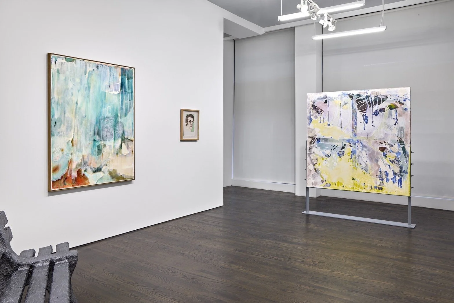 Installation views from the group exhibition, 'Looking Back' White Columns, 2026, 

©Kenichiro Fukumoto, Courtesy of White Columns, New York. Photo: Marc Tatti.
(Left: work by Kenichiro Fukumoto) 

