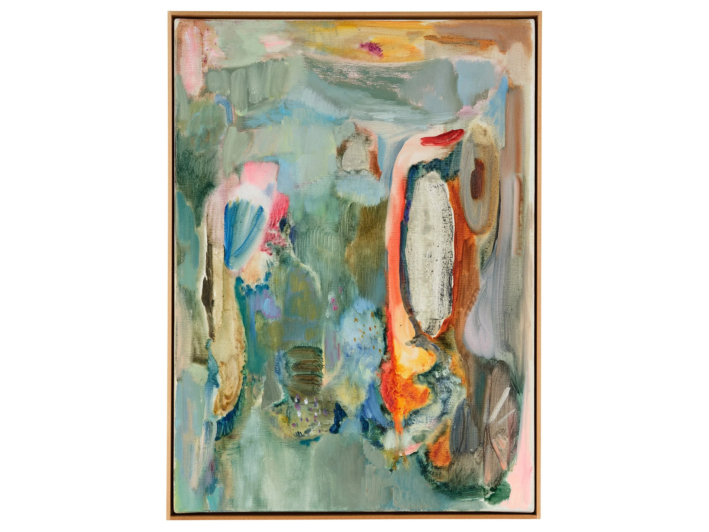 Fragments of light #4, ひかりのかけら #4, 2023, H53 x W41 cm, Oil paint on canvas with the artist's original frame