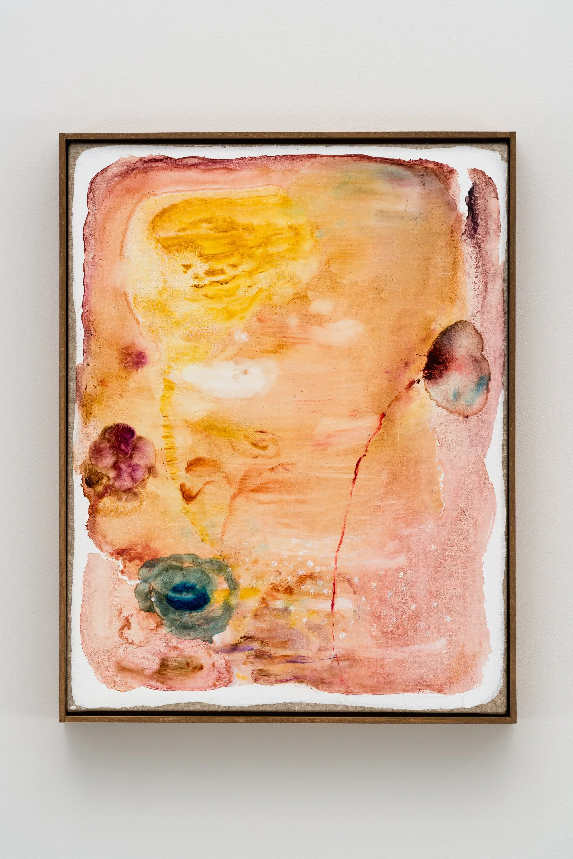 Fragments of light #43, ひかりのかけら #43, 2025, H53.5 x W41.2 x D2.5 cm, Oil on linen with the artist's original frame