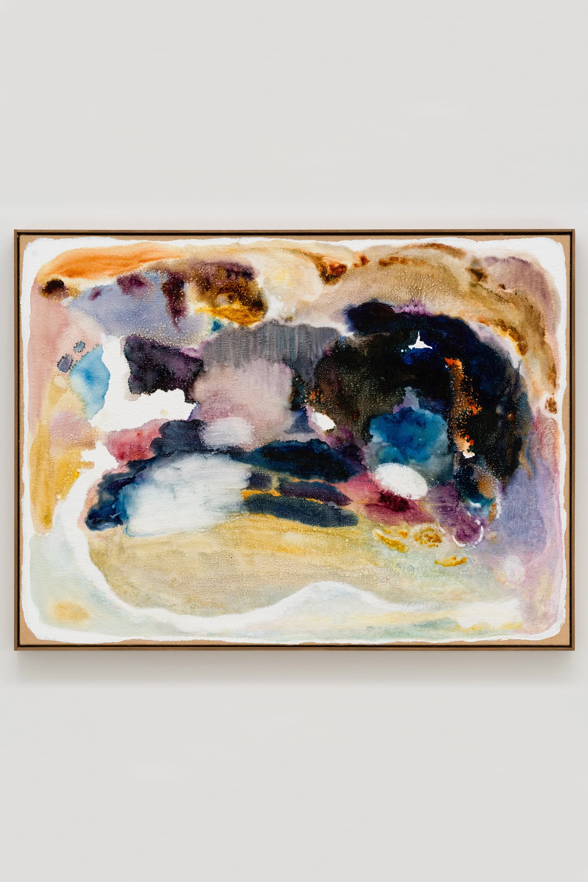 Fragments of light #37, ひかりのかけら #37, 2025, H97 x W130.3 cm, Oil on jute with the artist's original frame
