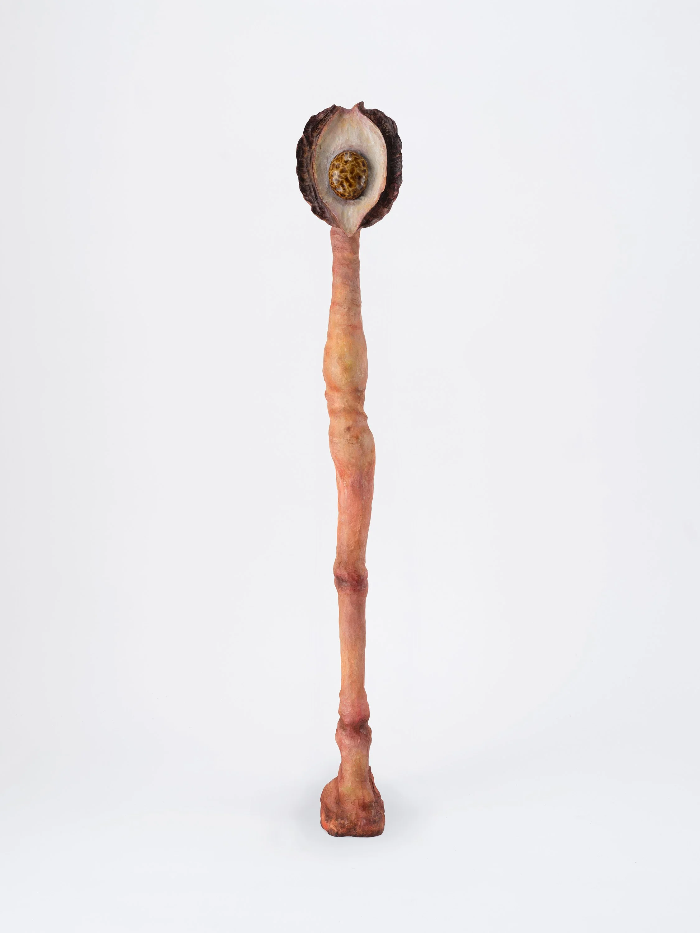 Fragments of the earth #89, あめつちのかけら #89, 2024, H129 x W18.5 x D15 cm, Oil paint, acrylic paint, ceramic, camphor