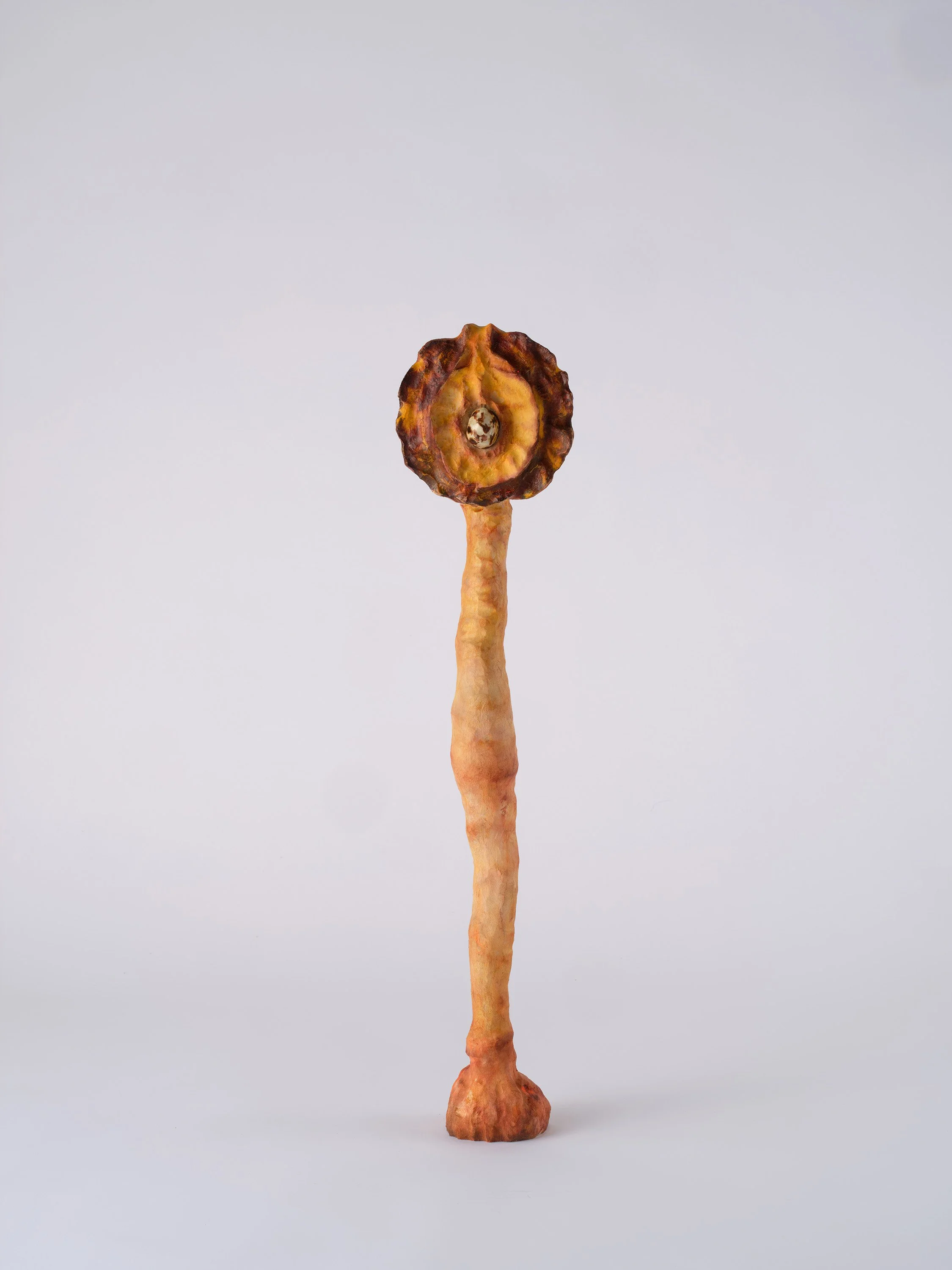 Fragments of the earth #91, あめつちのかけら #91, 2024, H74.5 x W16.5 x D13 cm, Oil paint, acrylic paint, ceramic, camphor