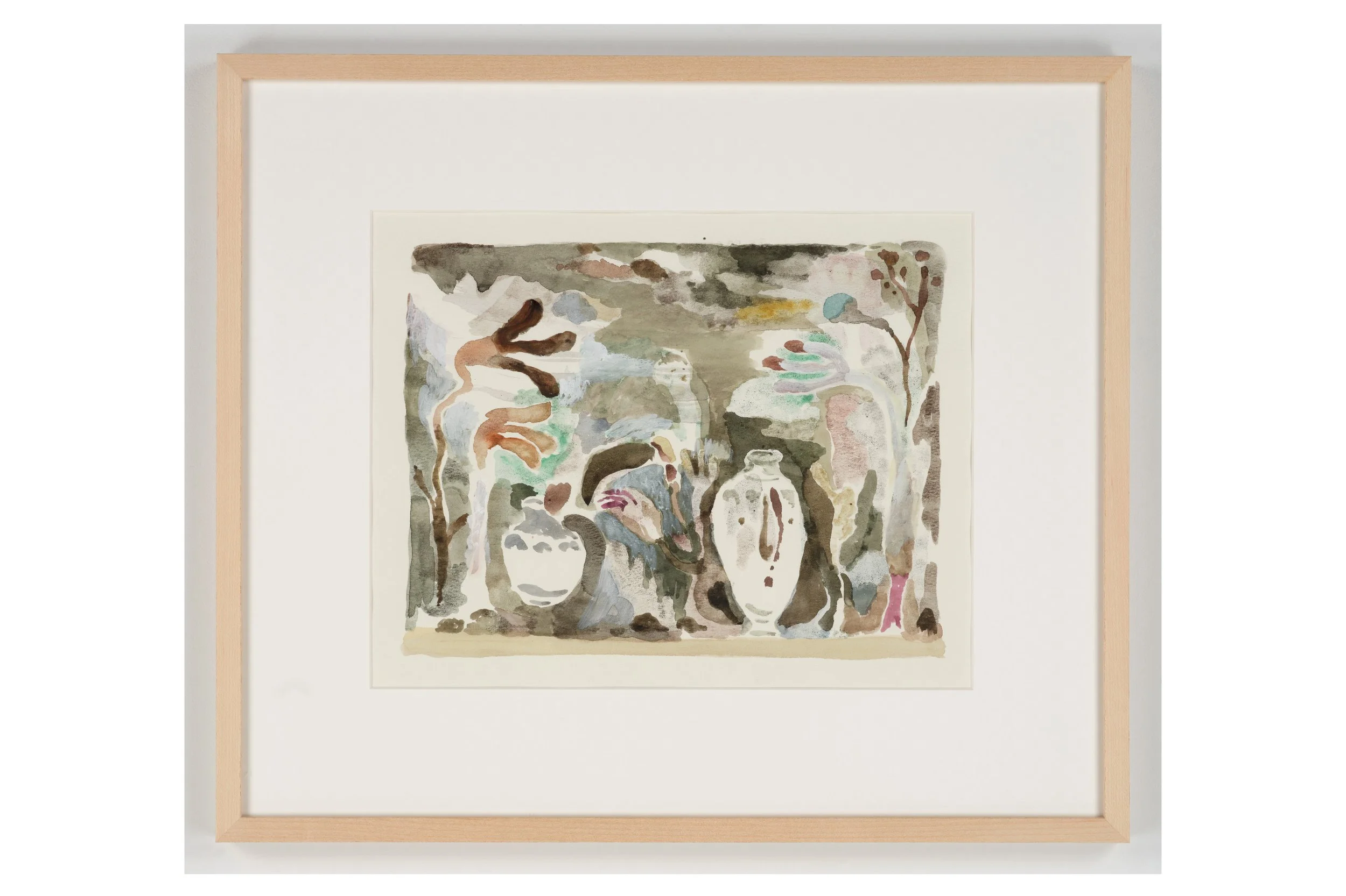 Fragments of time #4, ときのかけら #4, 2023, H31.8 x W41 cm, Watercolor, acrylic paint on paper