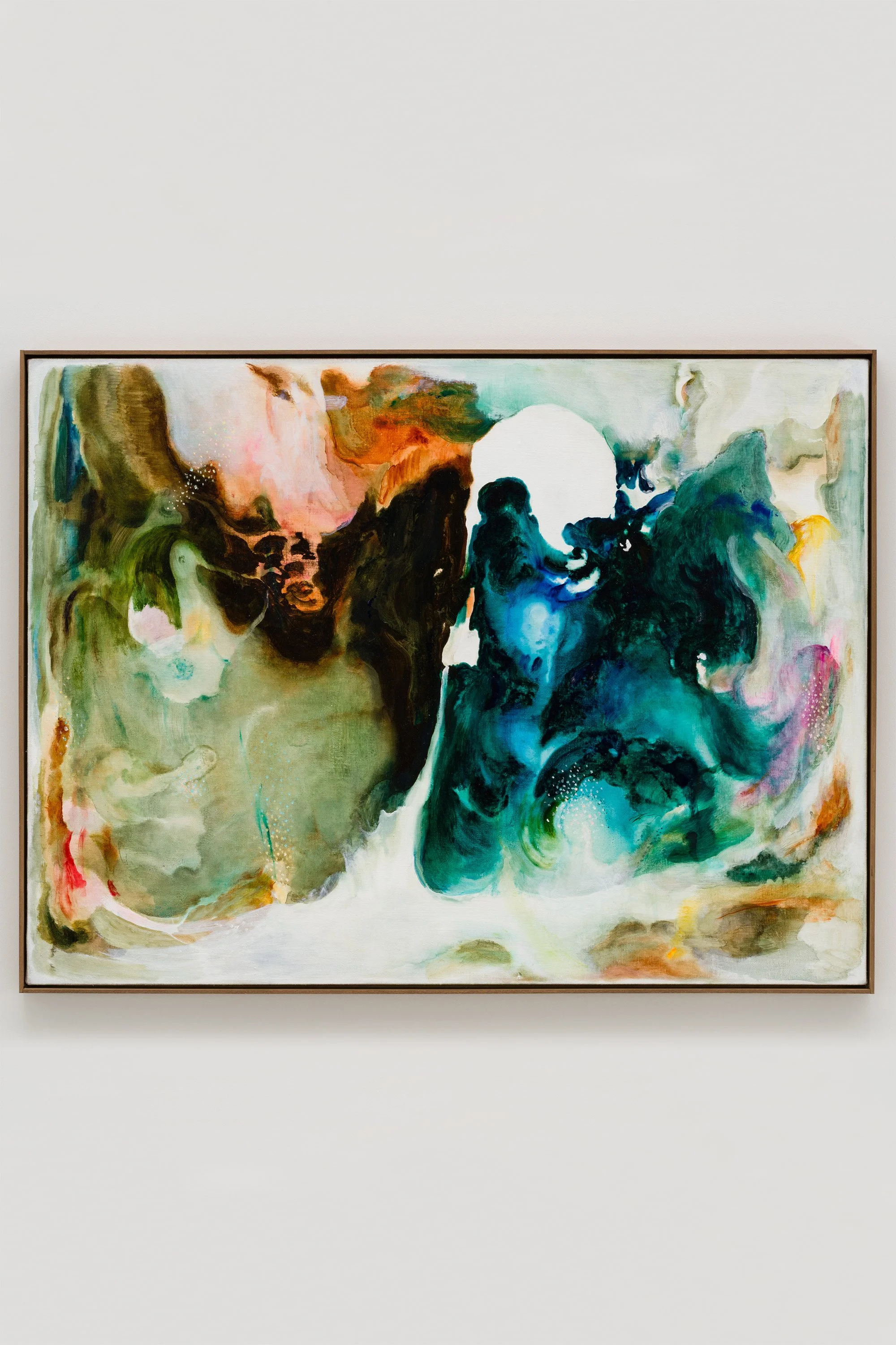 Fragments of light #38, ひかりのかけら #38, 2025, H97 x W130.3 cm, Oil on linen with the artist's original frame
