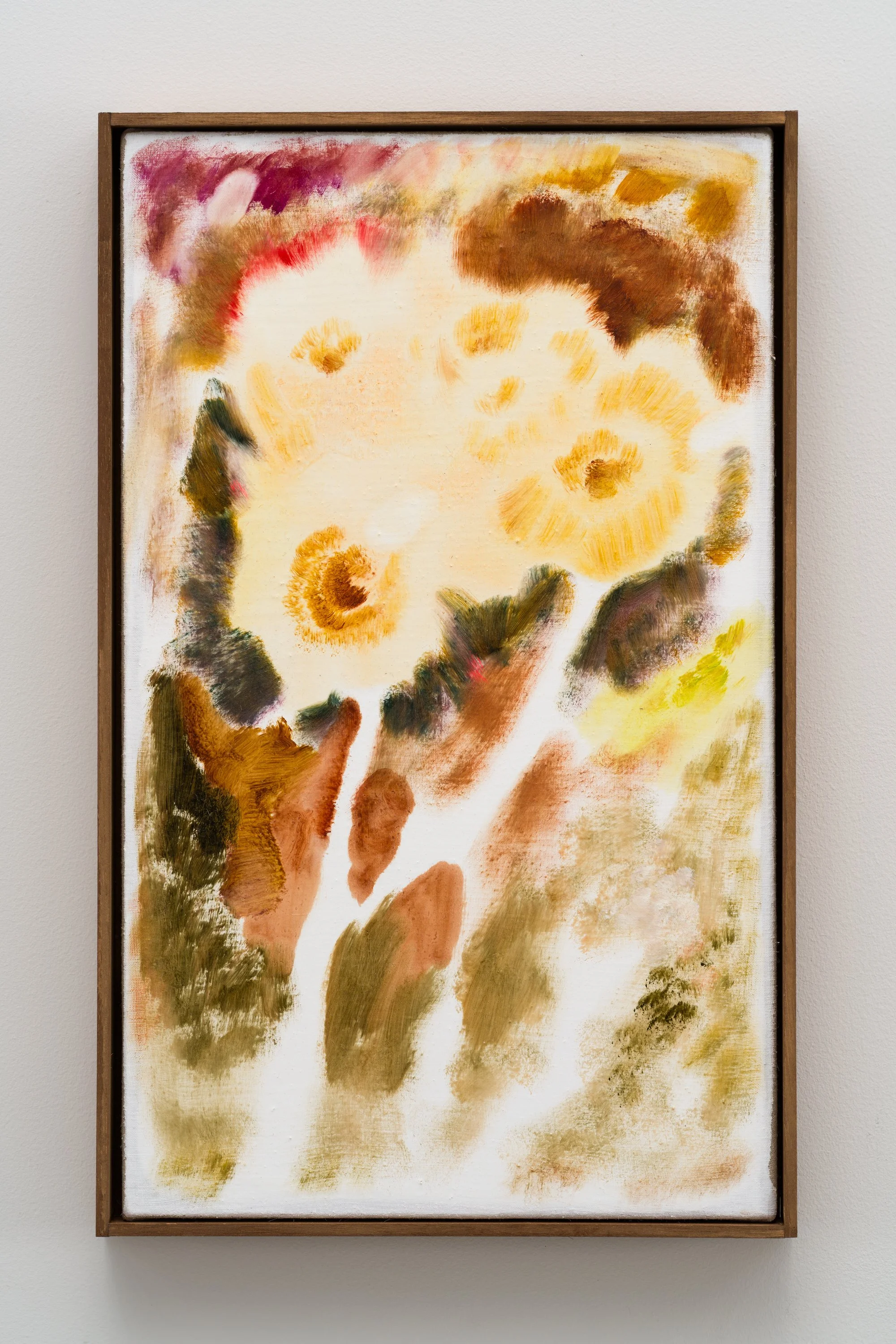 Fragments of light #50, ひかりのかけら #50, 2025, H46 x W27.5 x D2.5 cm, Oil on linen with the artist's original frame