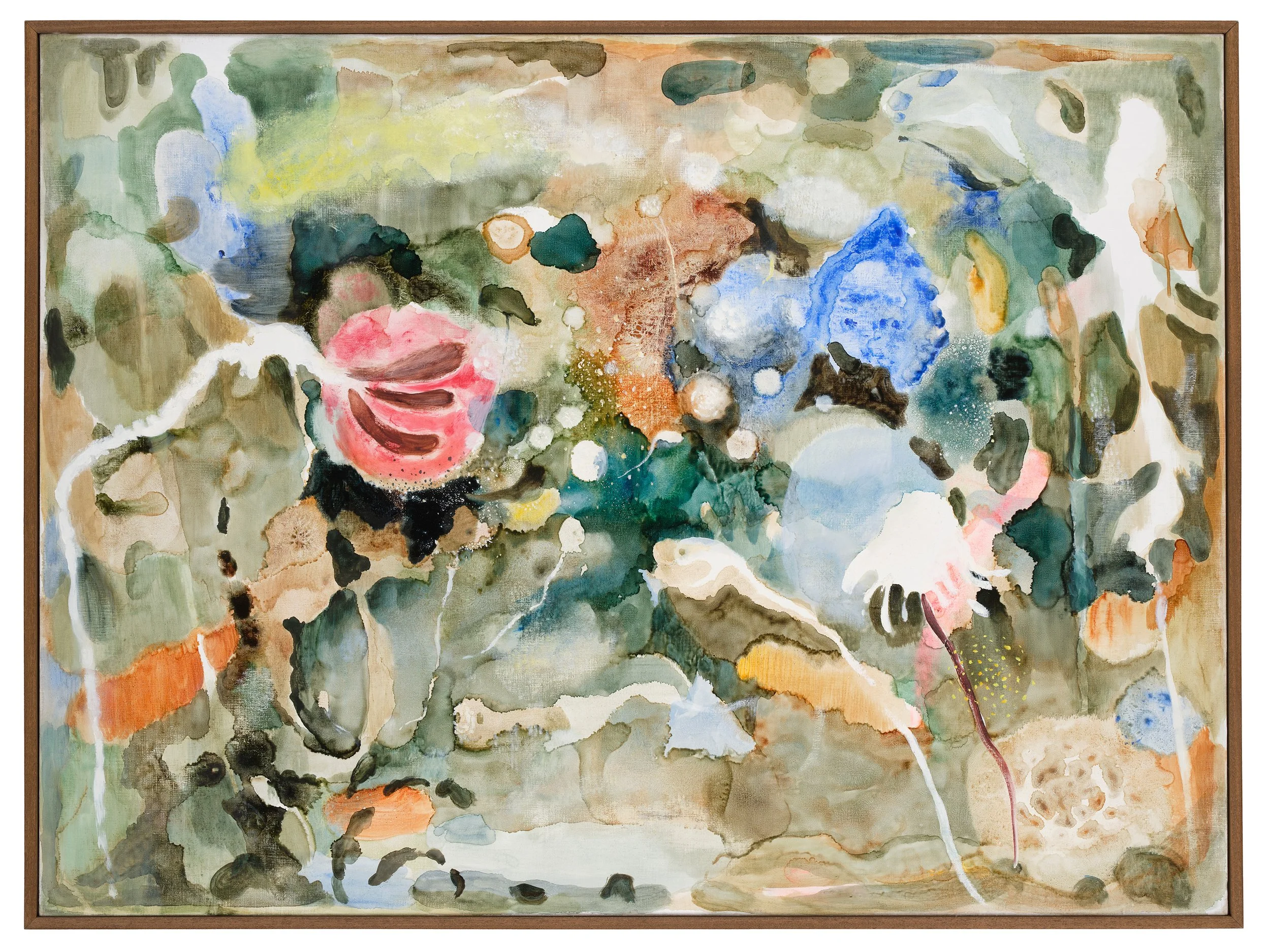 Fragments of light #21, ひかりのかけら #21, 2024, H97 x W130.3 cm, Oil on linen with the artist's original frame