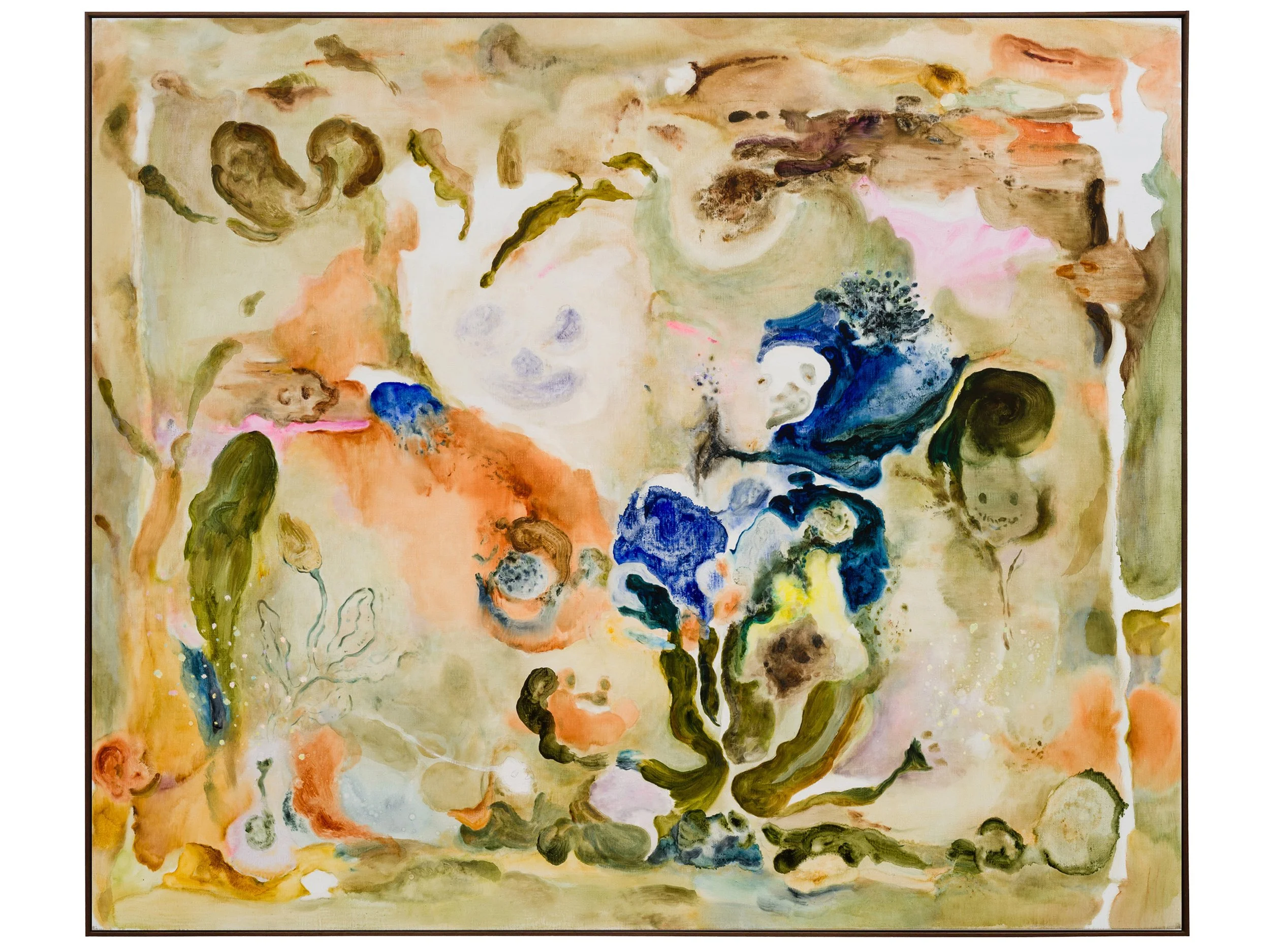 Fragments of light #24, ひかりのかけら #24, 2024, H162 x W194 x D4 cm, Oil on linen with the artist's original frame