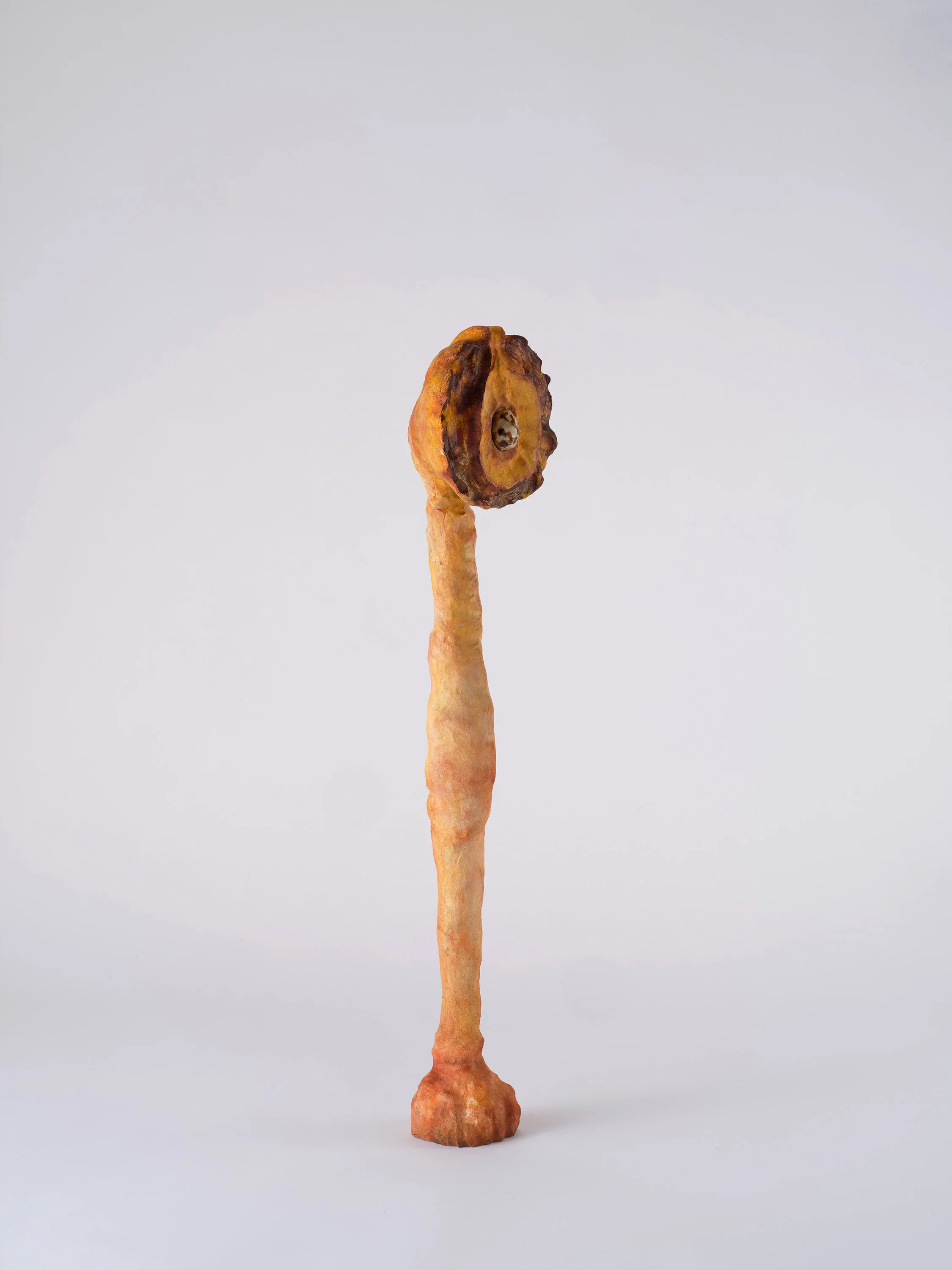 Fragments of the earth #91, あめつちのかけら #91, 2024, H74.5 x W16.5 x D13 cm, Oil paint, acrylic paint, ceramic, camphor