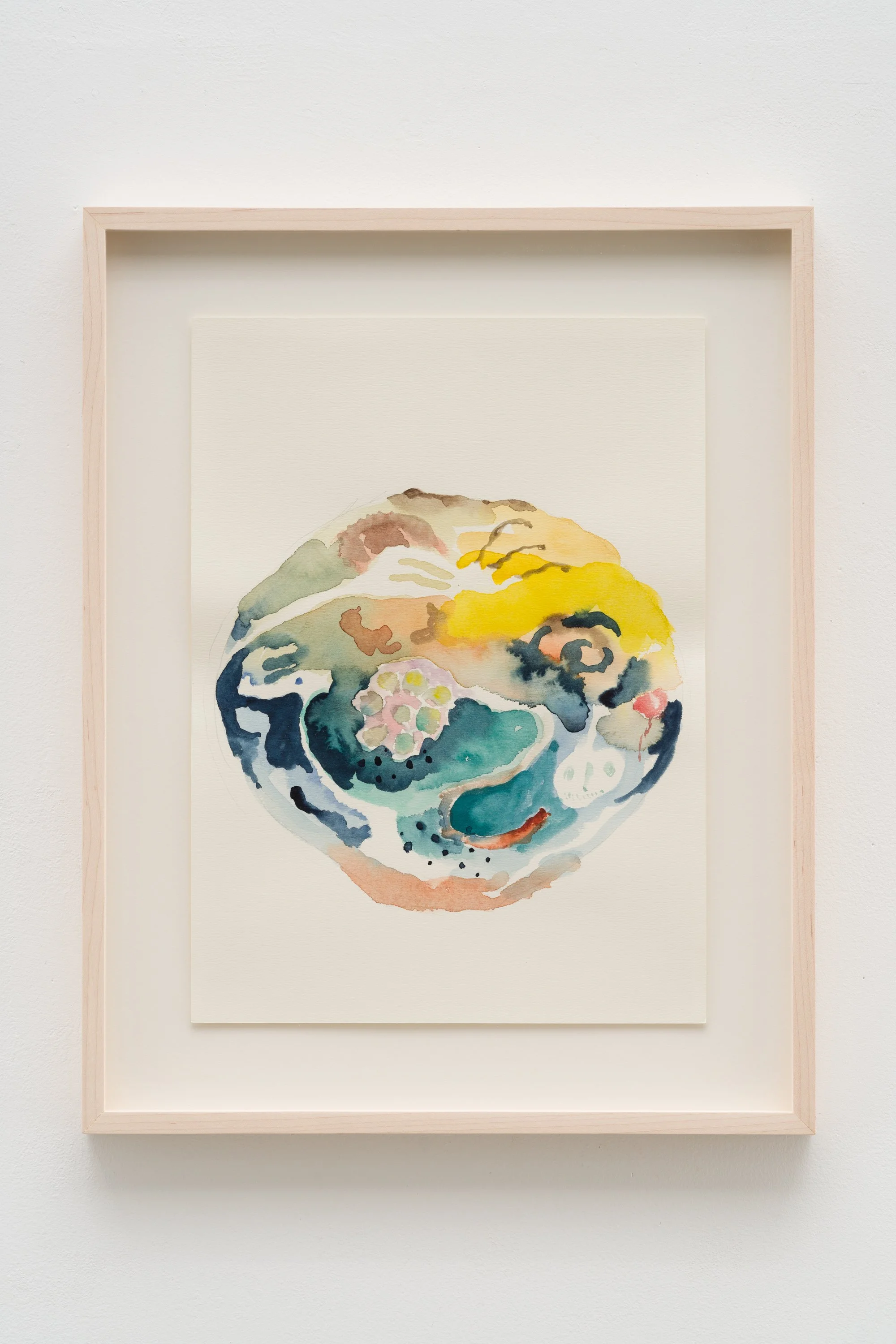 Study for Birth #3, Birthのためのドローイング #3, 2024, H33.3 x W24.2 cm, Watercolor on paper