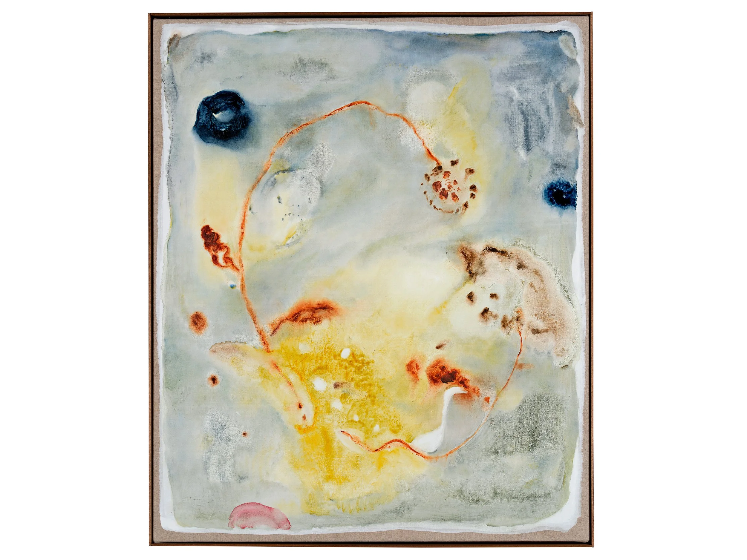 Fragments of light #30, ひかりのかけら #30, 2024, H72.5 x W60.5 x D4 cm, Oil on linen with the artist's original frame
