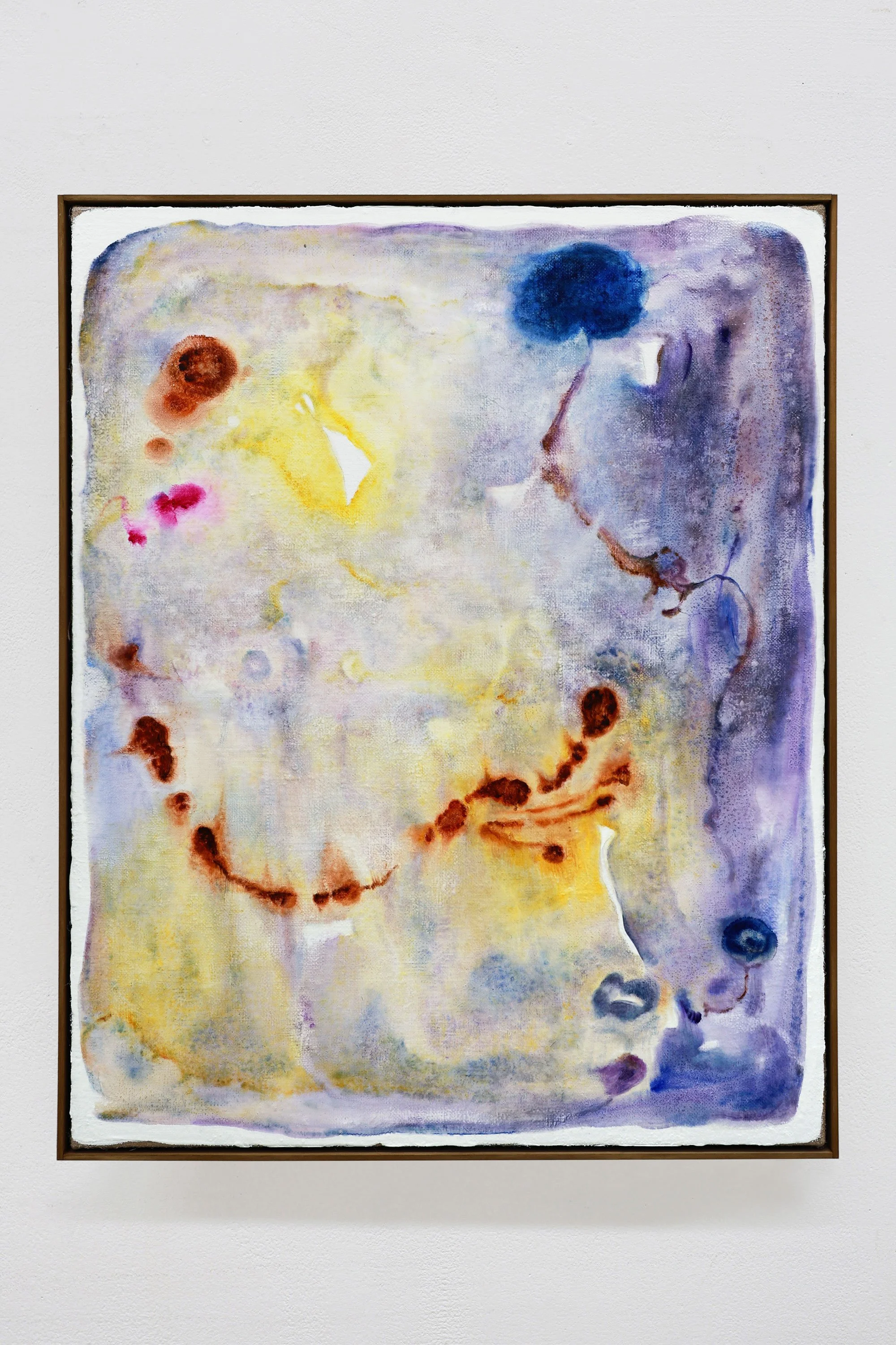 Fragments of light #56, ひかりのかけら #56, 2025, H100 x W80.5 x D3 cm, Oil on jute with the artist's original frame