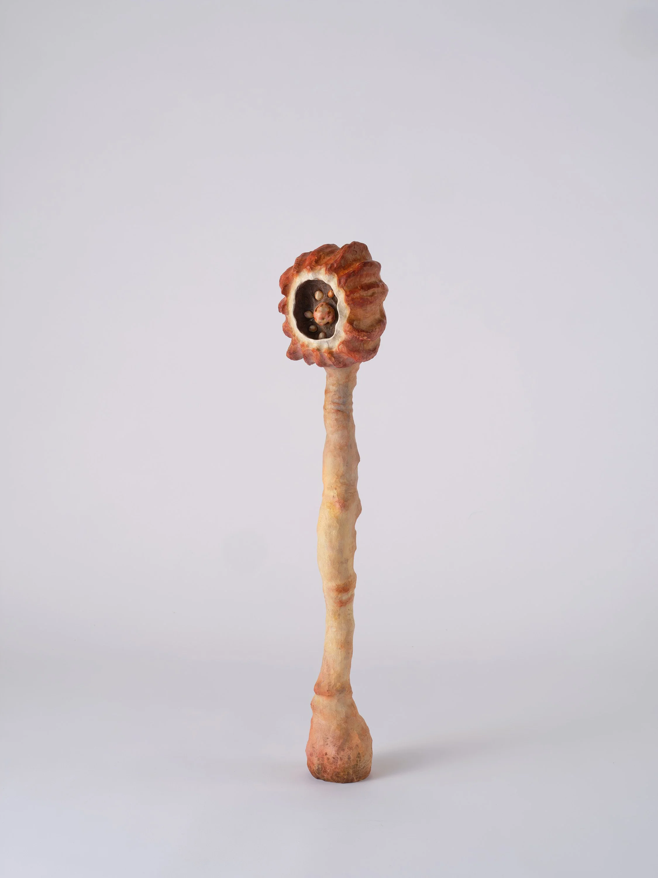 Fragments of the earth #90, あめつちのかけら #90, 2024, H64 x W14 x D13 cm, Oil paint, acrylic paint, ceramic, camphor