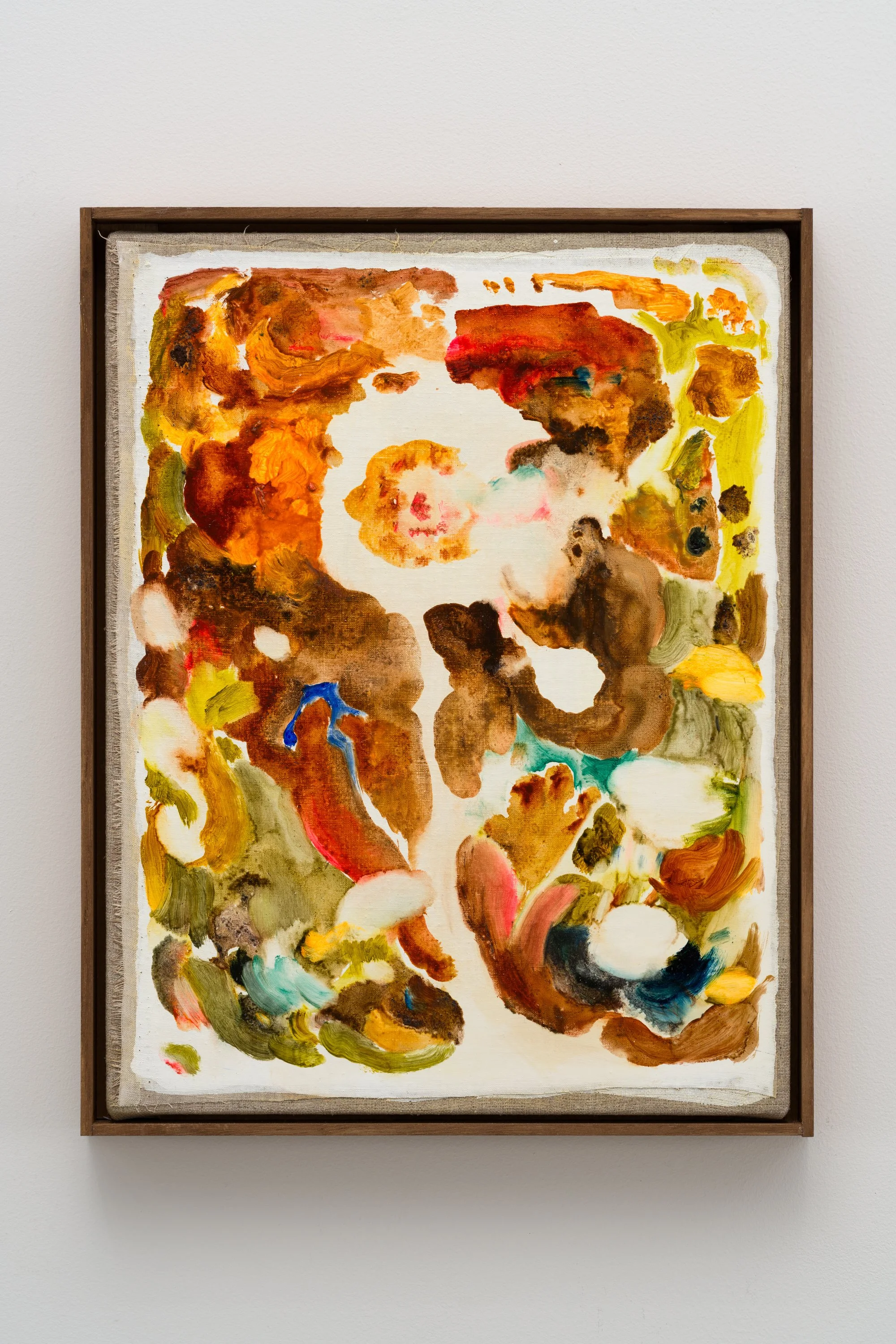 Fragments of light #51, ひかりのかけら #51, 2025, H41.5 x W32 x D2.5 cm, Oil on linen with the artist's original frame