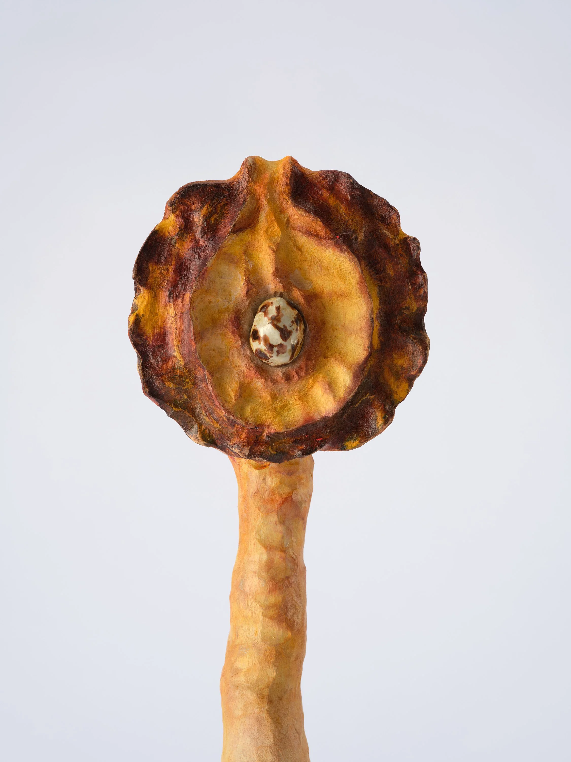 Fragments of the earth #91, あめつちのかけら #91, 2024, H74.5 x W16.5 x D13 cm, Oil paint, acrylic paint, ceramic, camphor