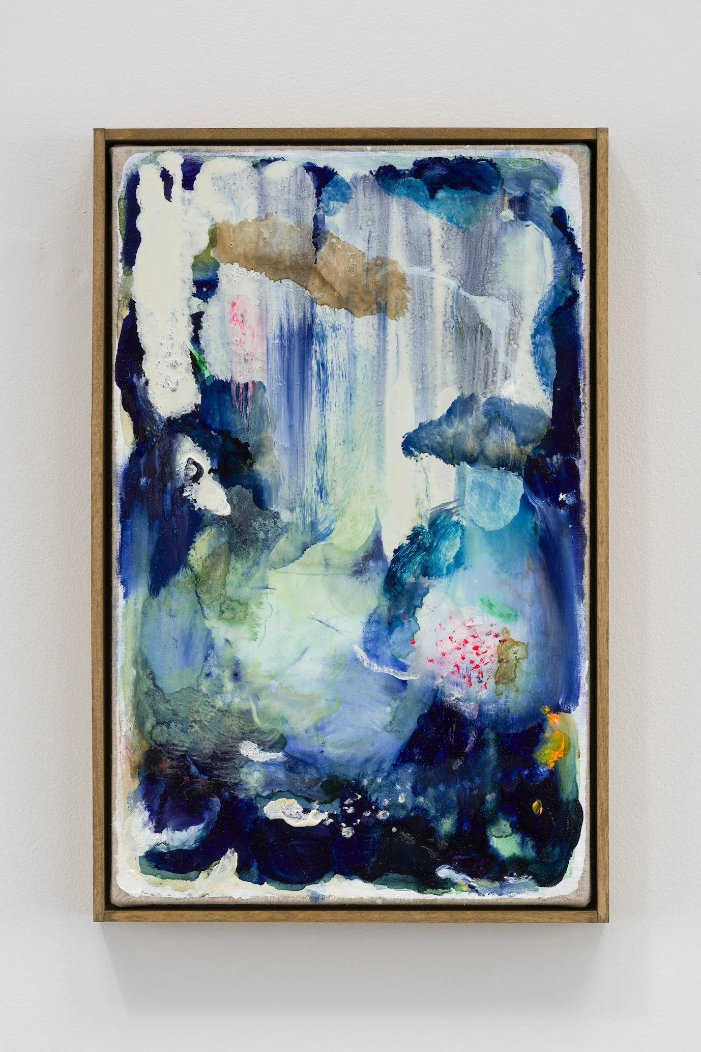 Fragments of light #99, H36.6 x W23.6 cm, Oil on linen with the artist's original frame