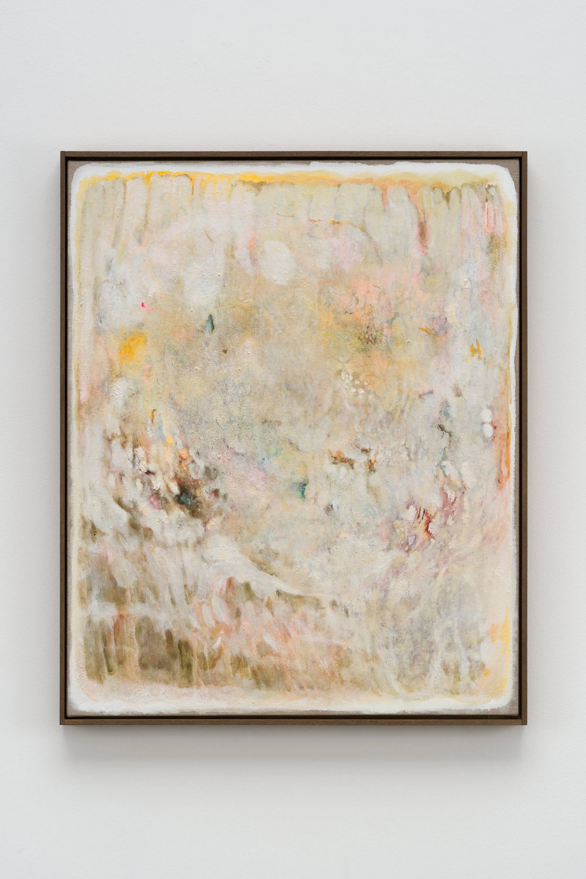 Fragments of light #104- 時の層をなぞる, H65.2 x W53 cm, Oil on linen with the artist's original frame