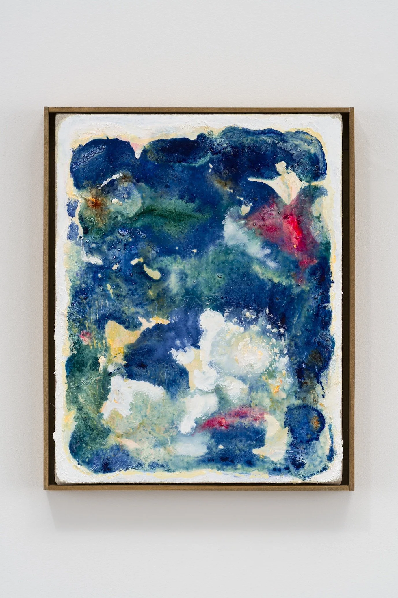 Fragments of light #98, H42.6 x W33.4 cm, Oil on linen with the artist's original frame