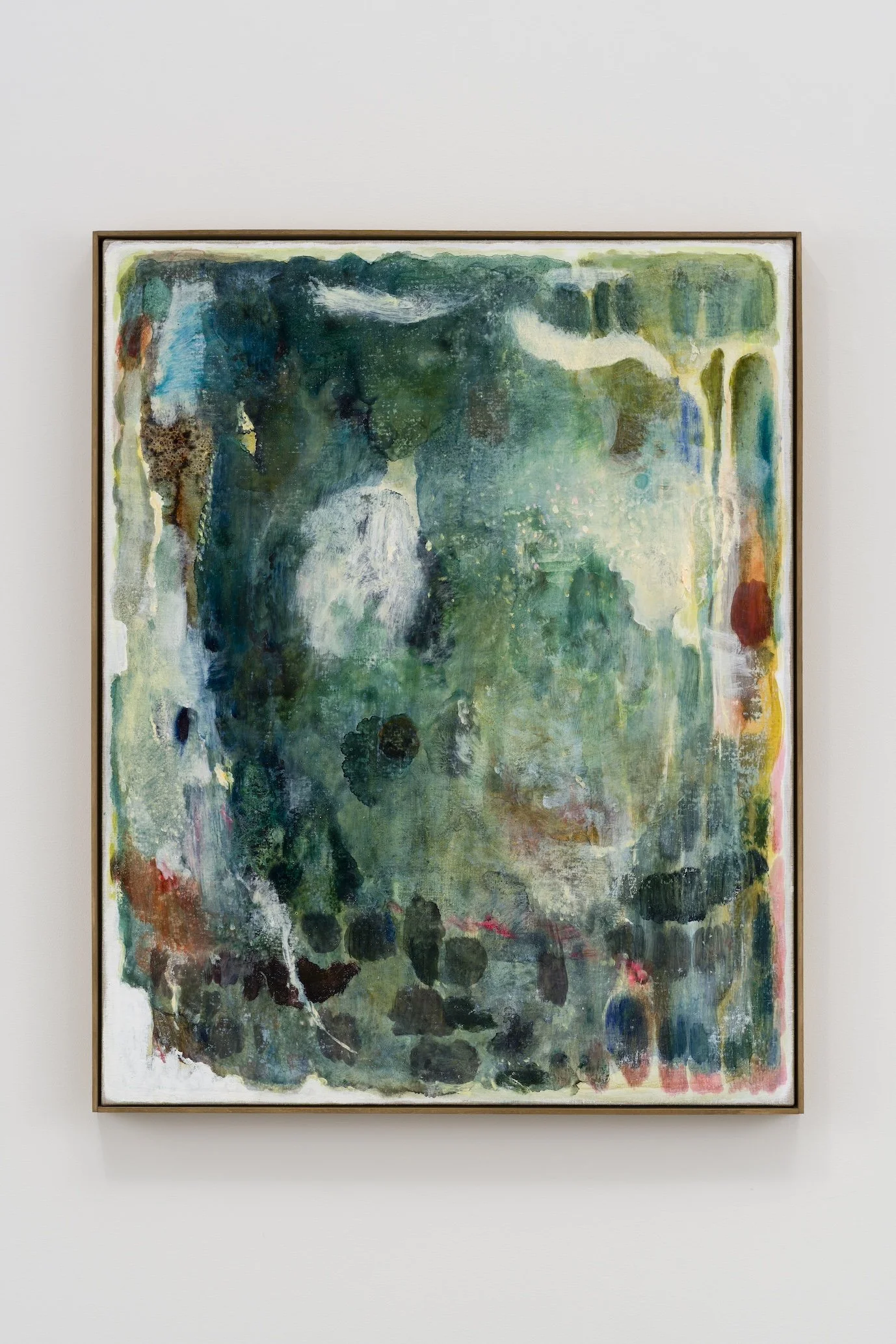 Fragments of light #92, H92.6 x W74.3 cm, Oil on linen with the artist's original frame