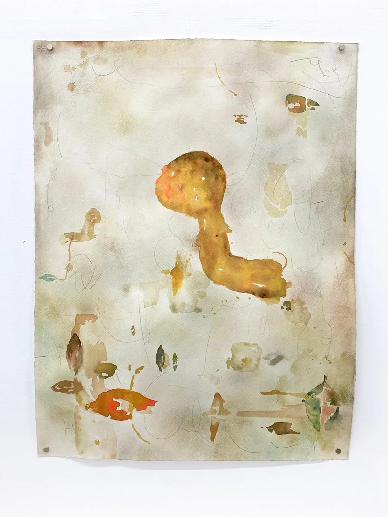 Fragments of the earth, あめつちのかけら, 2019, 76x56 cm, Acrylic, Pencil, Pastel on Watercolor paper
