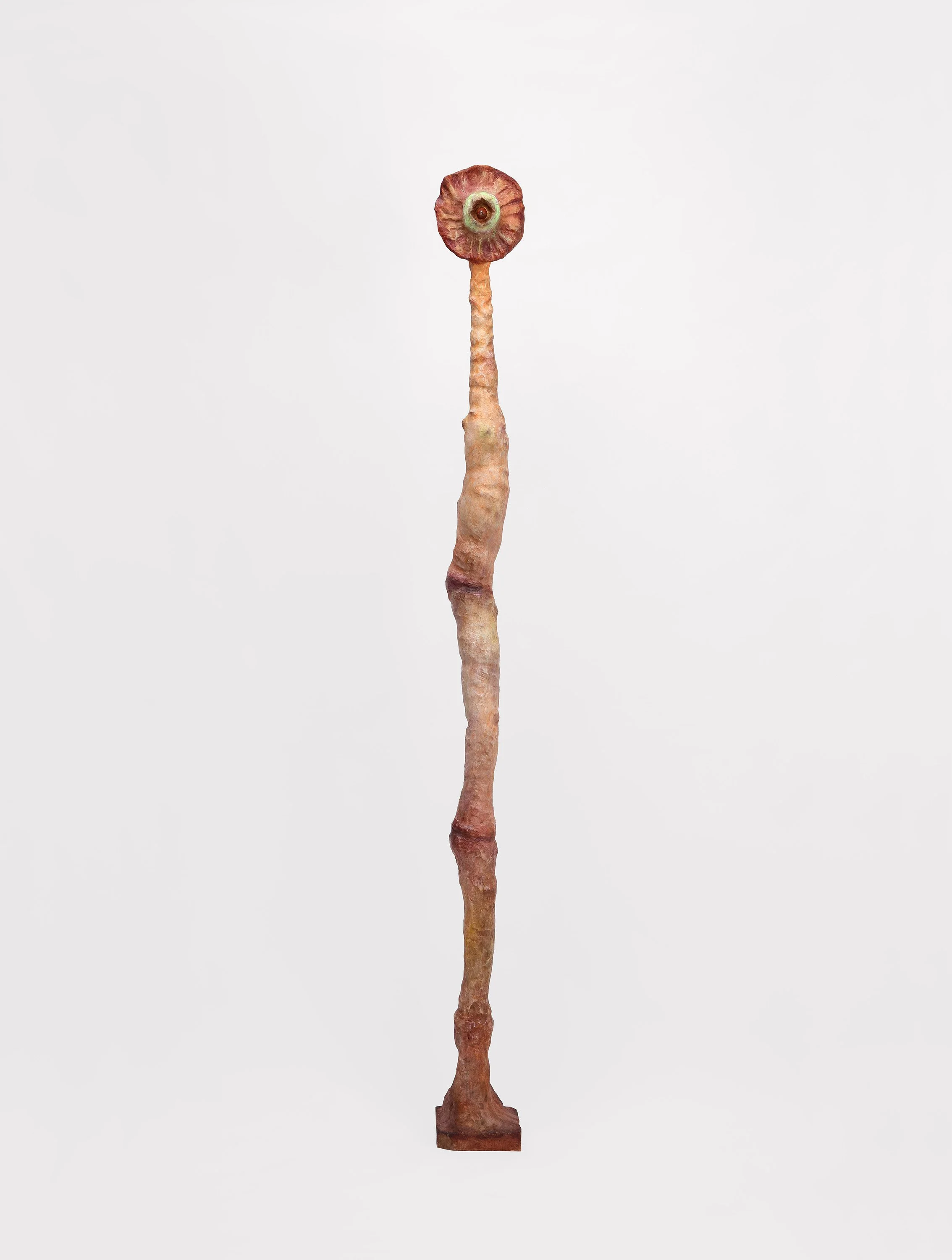 Fragments of the earth #87, あめつちのかけら #87, 2024, H126 x W11 x D14 cm, Oil paint, acrylic paint, ceramic, camphor