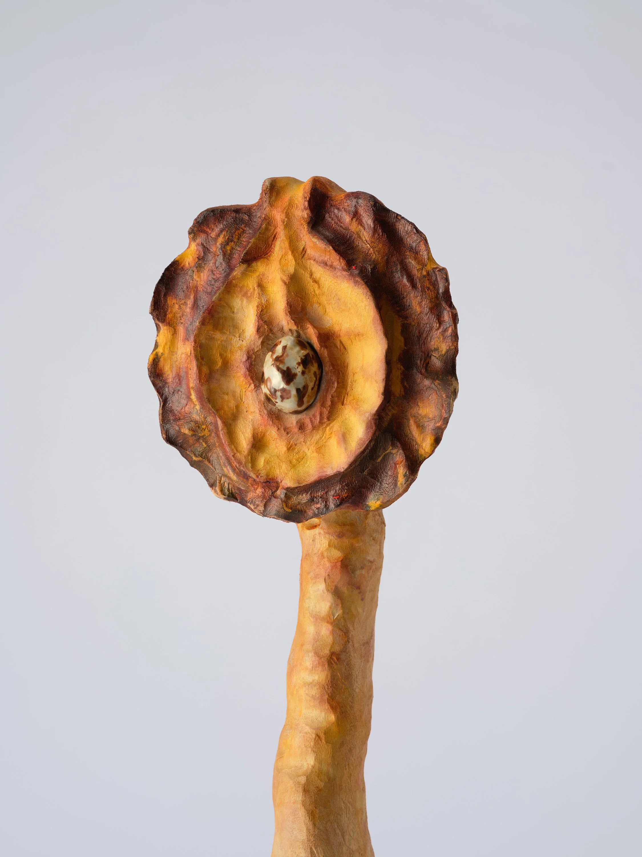 Fragments of the earth #91, あめつちのかけら #91, 2024, H74.5 x W16.5 x D13 cm, Oil paint, acrylic paint, ceramic, camphor