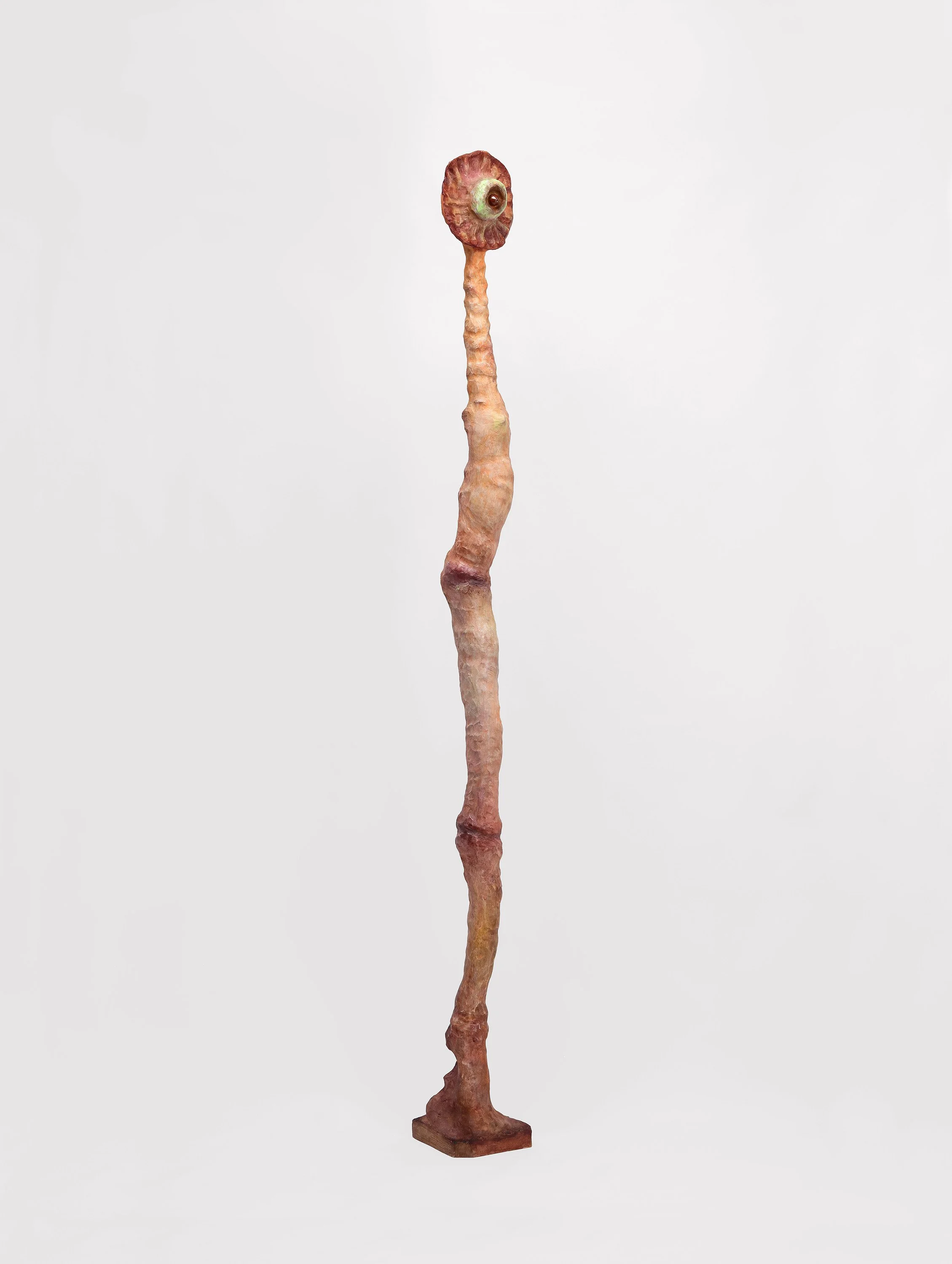 Fragments of the earth #87, あめつちのかけら #87, 2024, H126 x W11 x D14 cm, Oil paint, acrylic paint, ceramic, camphor