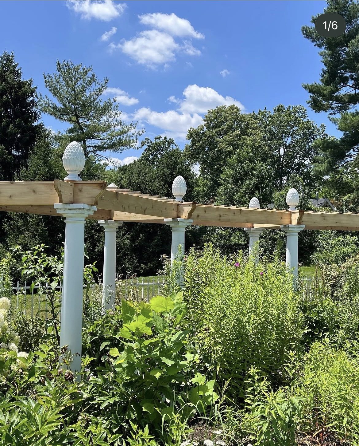 New Wooden pergola and fresh paint for a clients garden patio