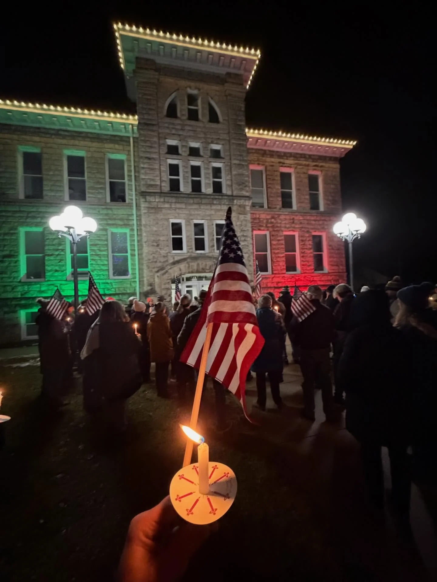 Sharing a vigil in remembrance for those who were harmed and lost their lives as a result of January 6th with @ozaukeeindivisible