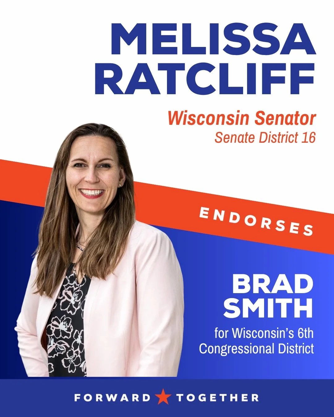 Thank you so much to Melissa Ratcliff, the Wisconsin State Senator for District 18, whose message of prioritizing Wisconsin values resonates with so many in our community. 

I am honored to have your support in this race and grateful to see such high